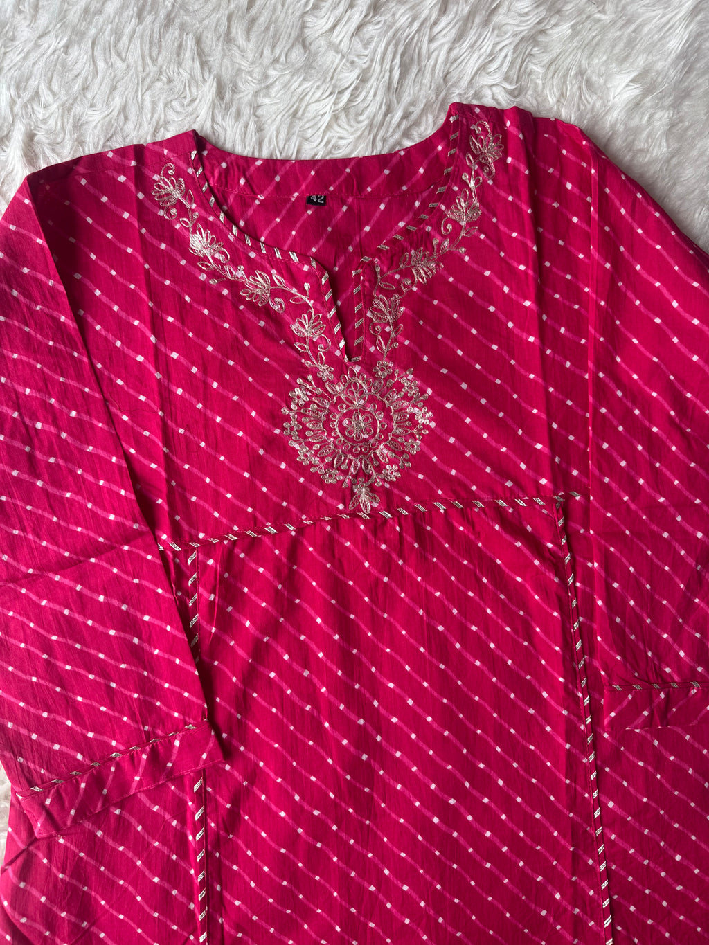 Premium Cotton Lehariya Kurti