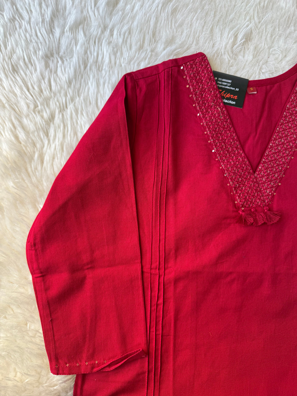 Premium Khadi Cotton Kurti Pant Set