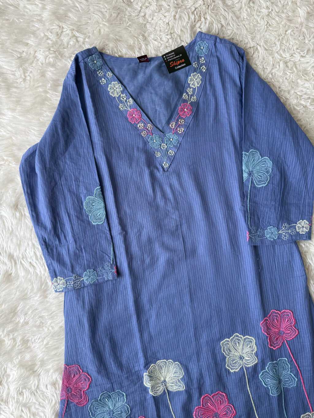Mul Cotton Kurti Pant Dupatta Set