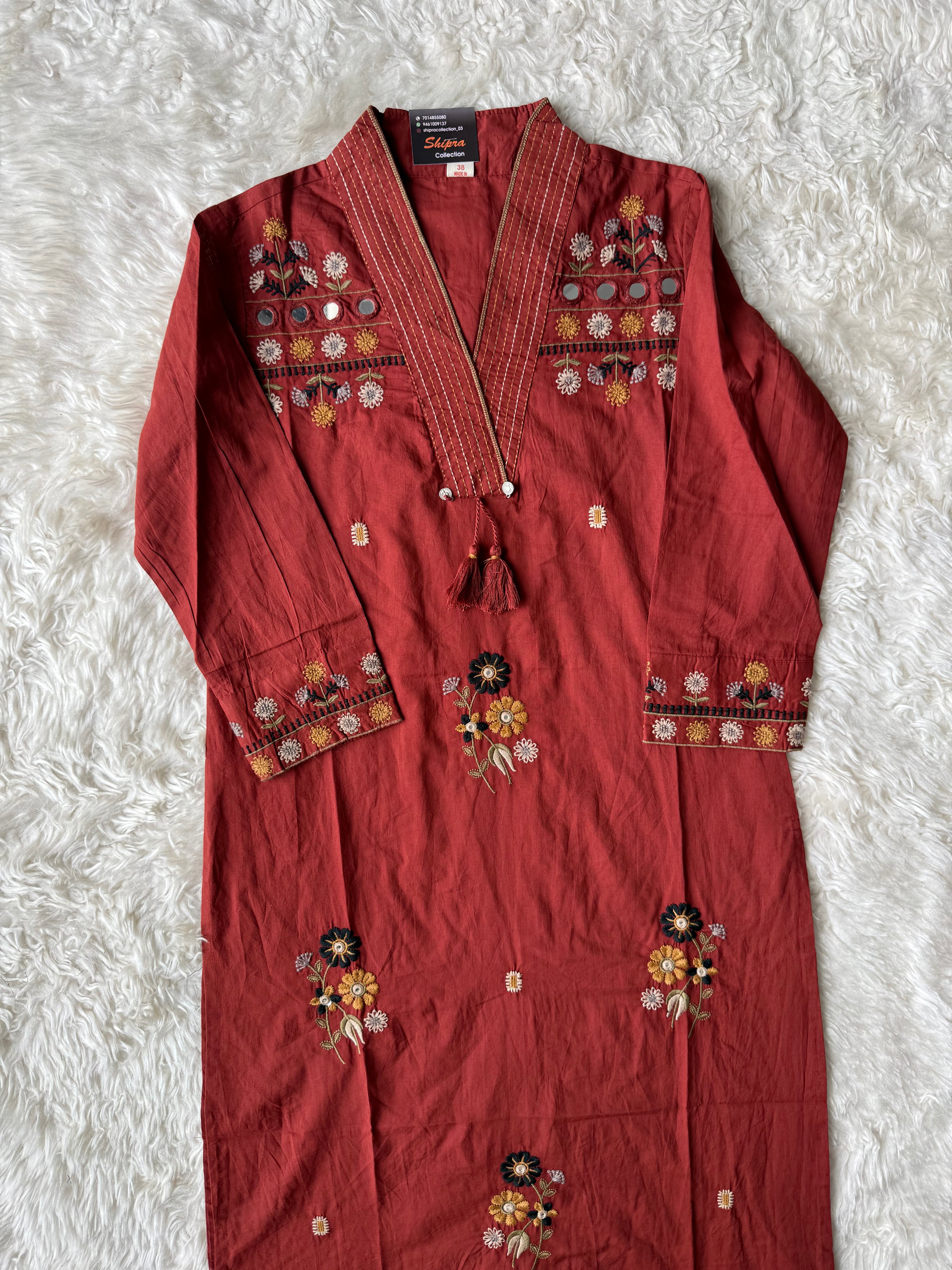 Premium Cotton Kurti Pant Dupatta Set