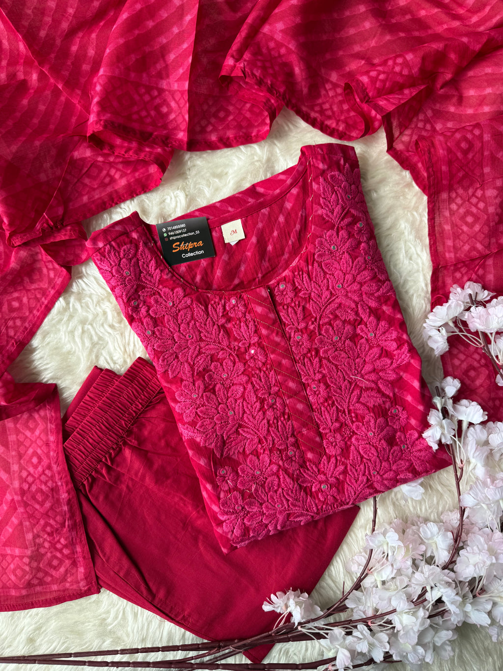 Premium Cotton Lehariya Set
