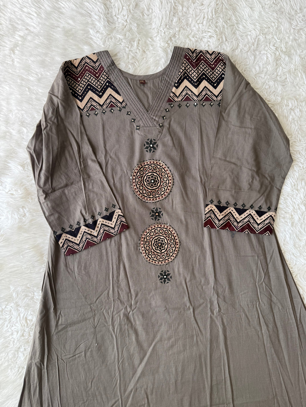 Pure Cotton Kurti Plazo Set