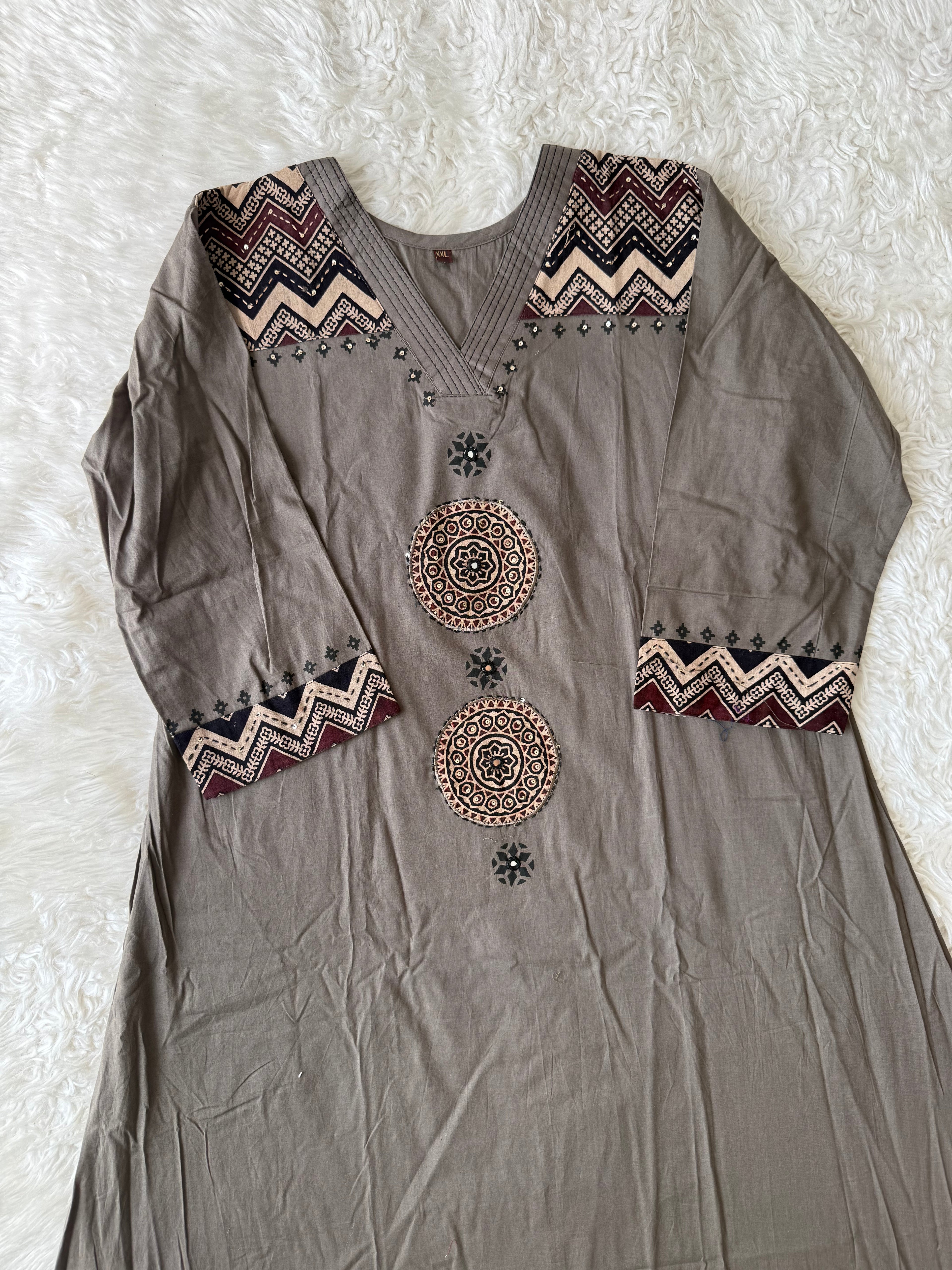 Pure Cotton Kurti Plazo Set