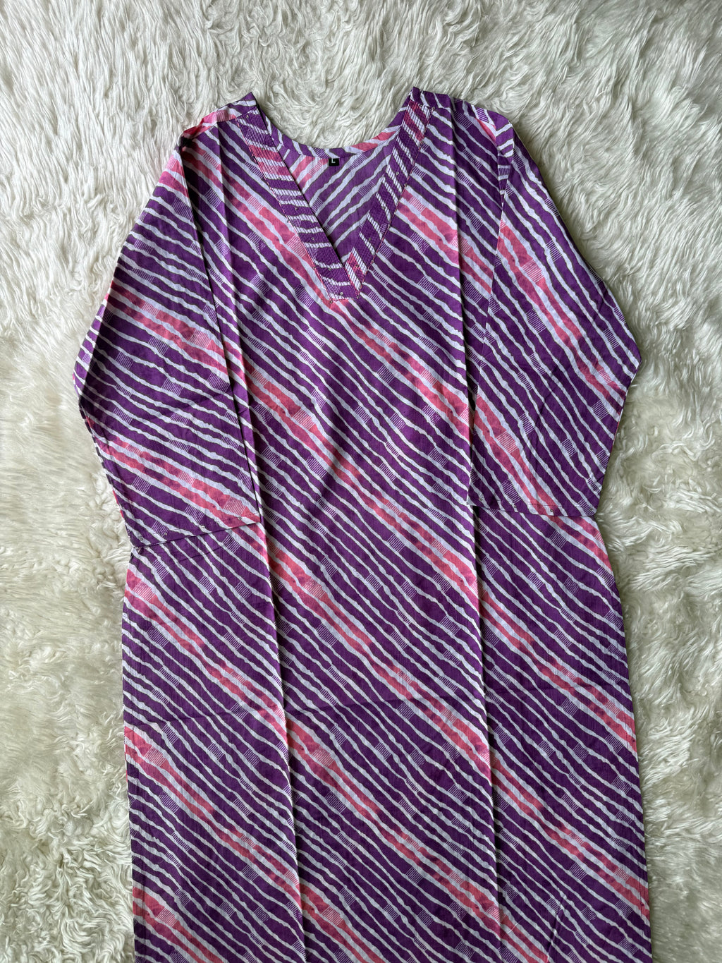 Premium Cotton Lehariya Kurti