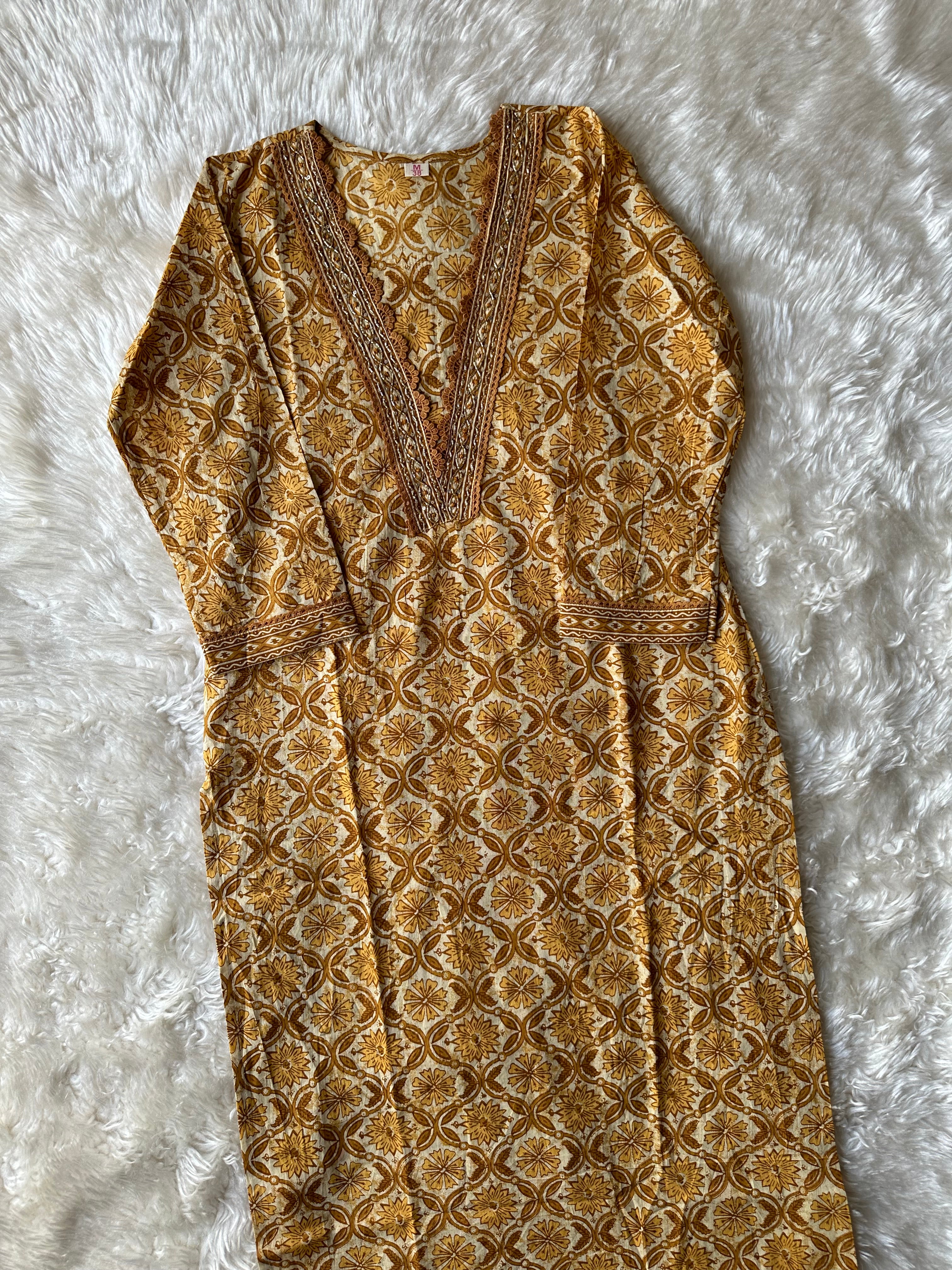Premium Cotton Kurti Pant Dupatta Set