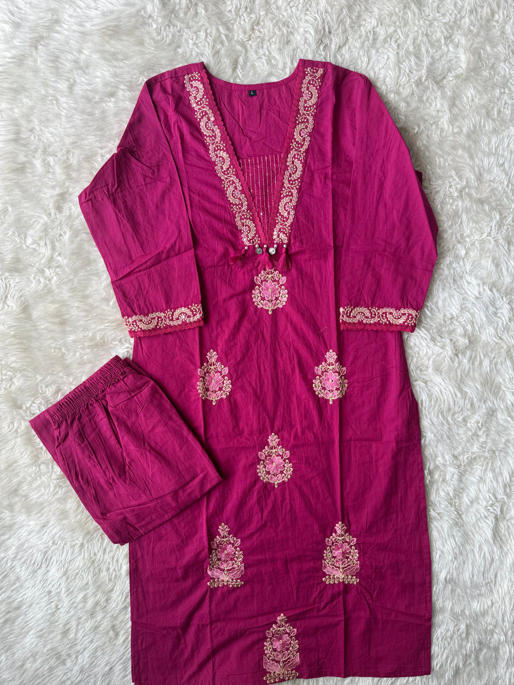 Cotton Kurti Pant Set