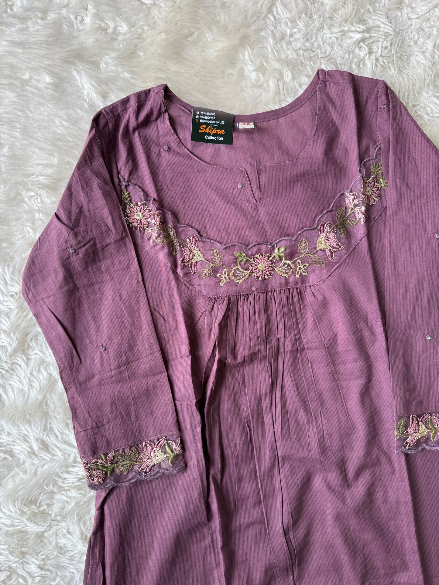 Mul Cotton Kurti Pant Dupatta Set