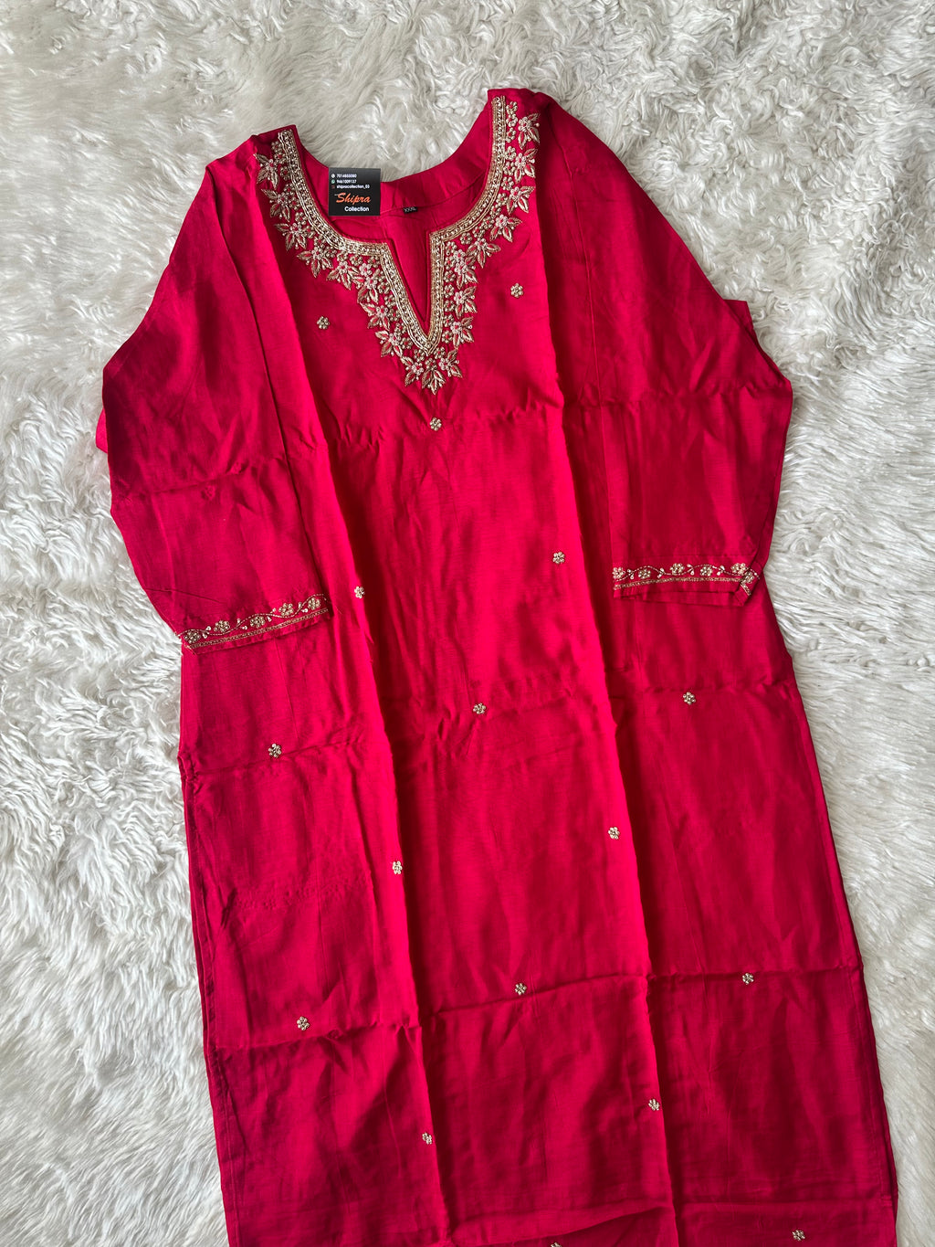 Dola Silk Kurti Pant Dupatta Set