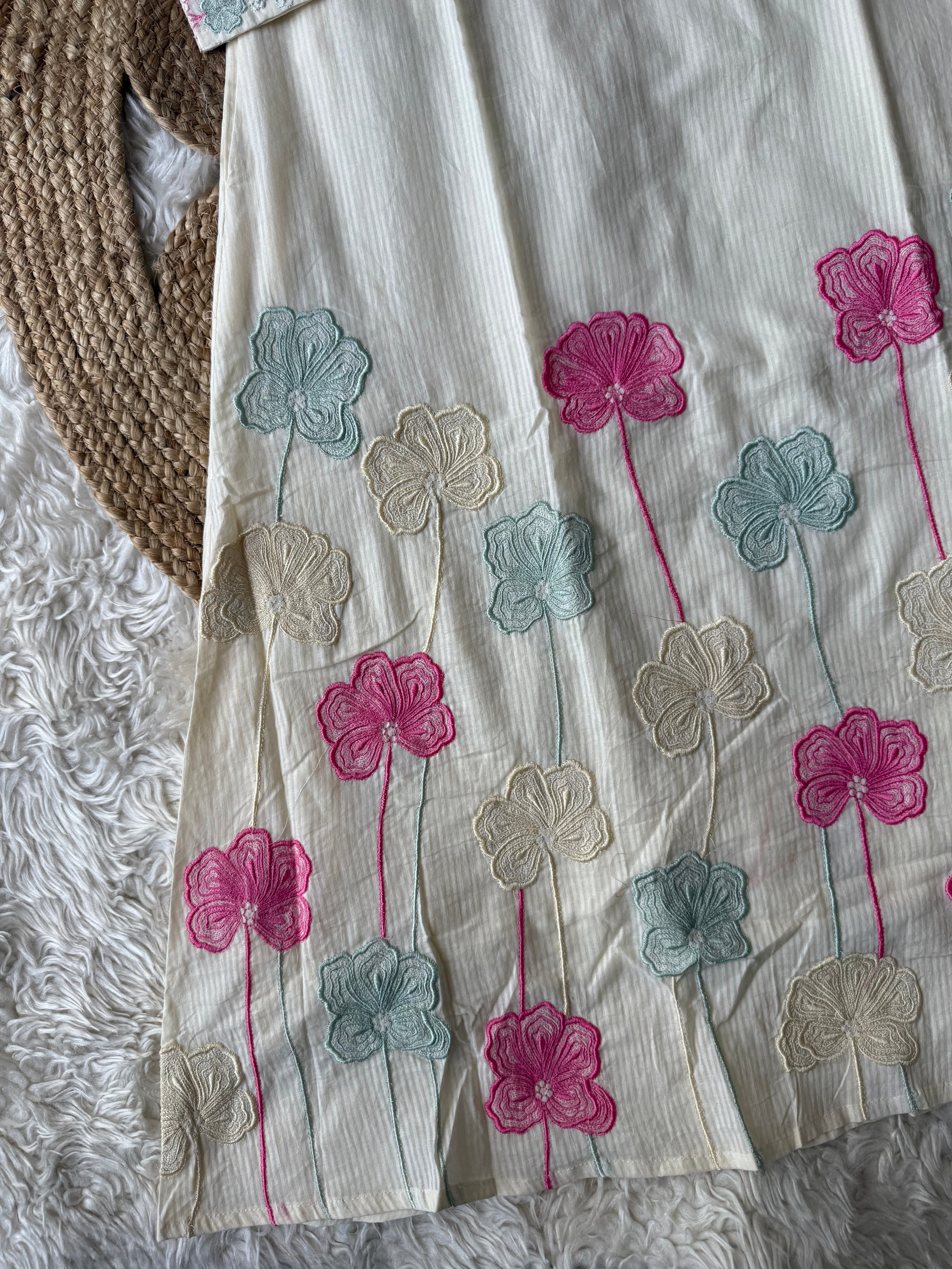 Mul Cotton Kurti Pant Dupatta Set