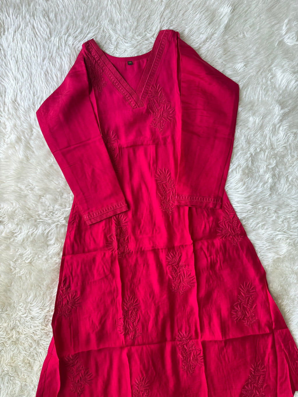Pure Muslin Silk Kurti Plazo Set