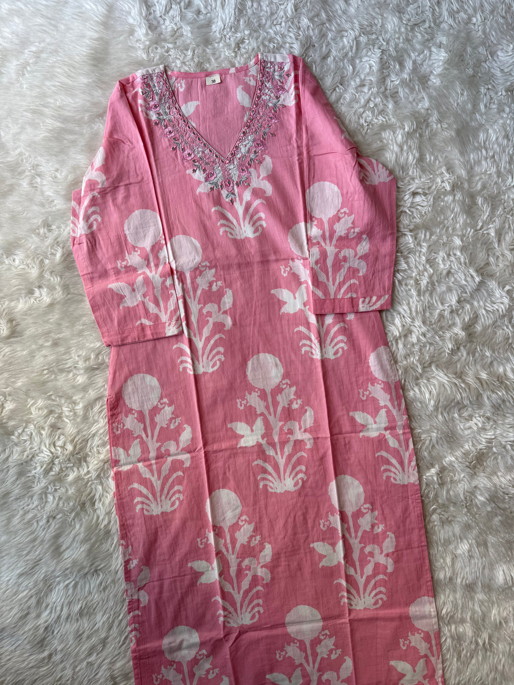 Breathable Cotton Kurti Pant Cotton Dupatta Set
