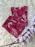 Crepe Silk Kurti Pant Set