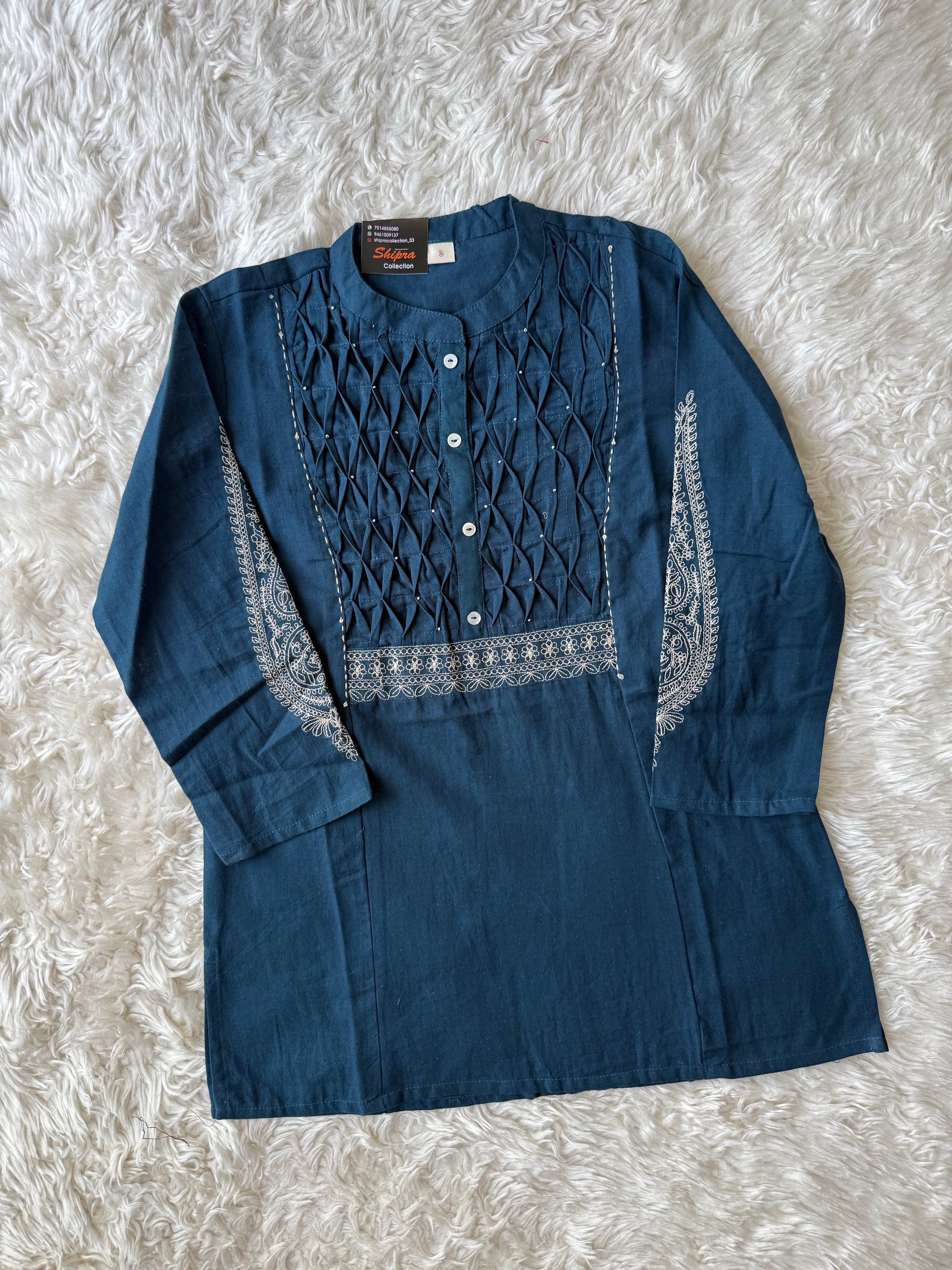 Khadi Cotton Short Kurti