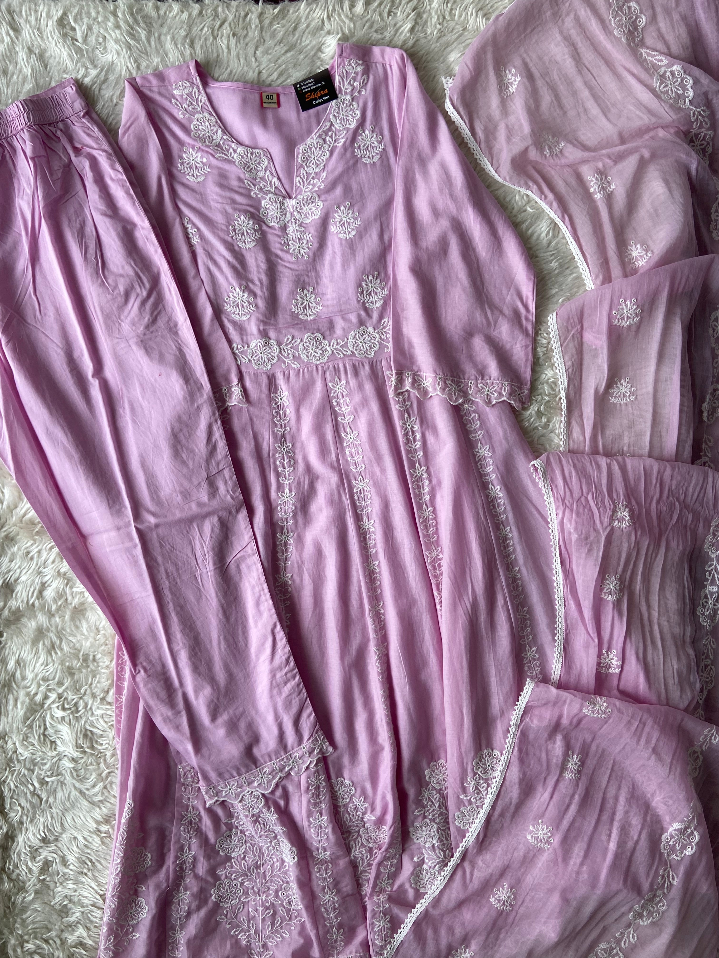 Premium Mul Cotton Thread Work Collection