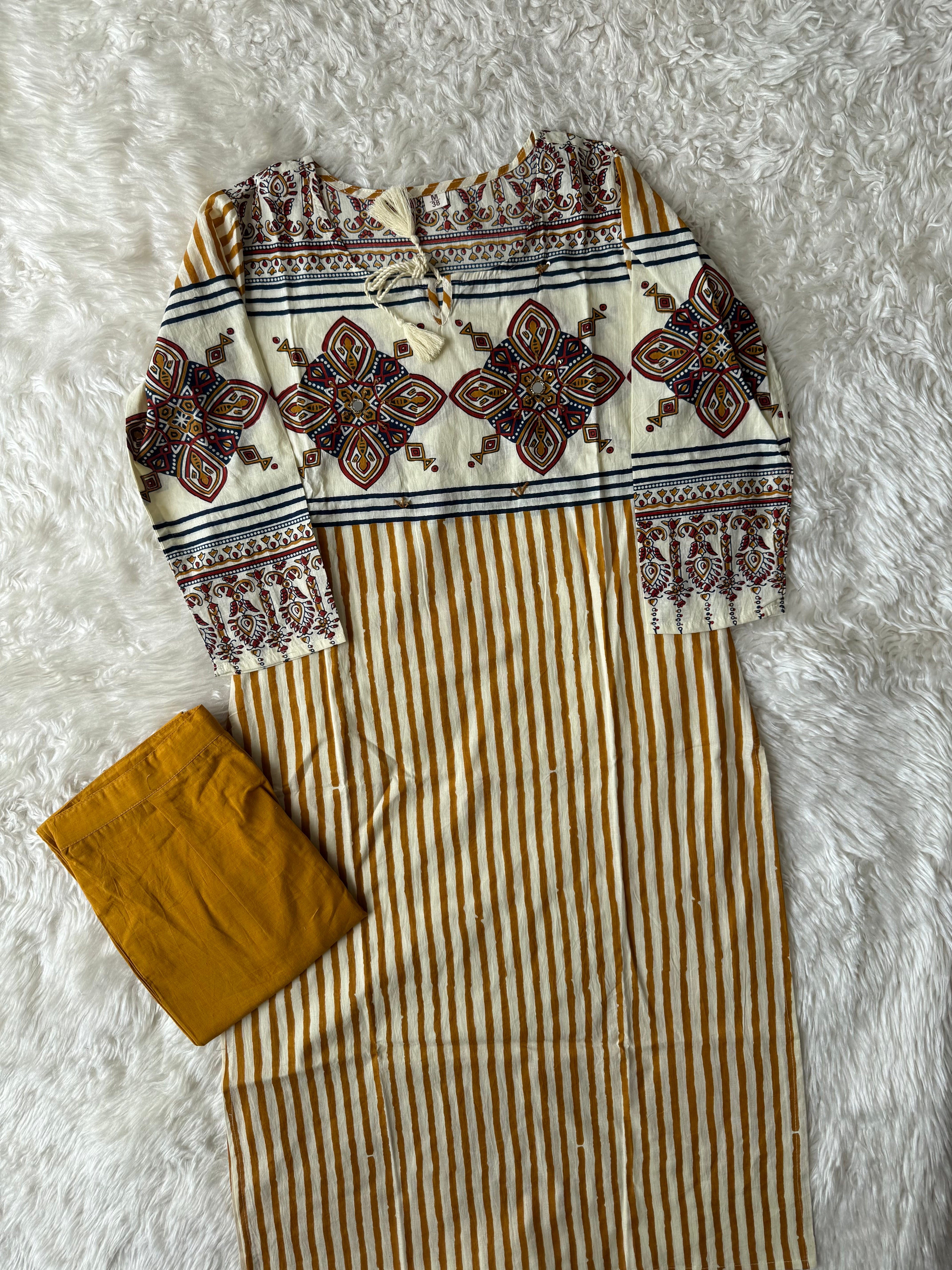 Premium Cotton Kurti Pant Set