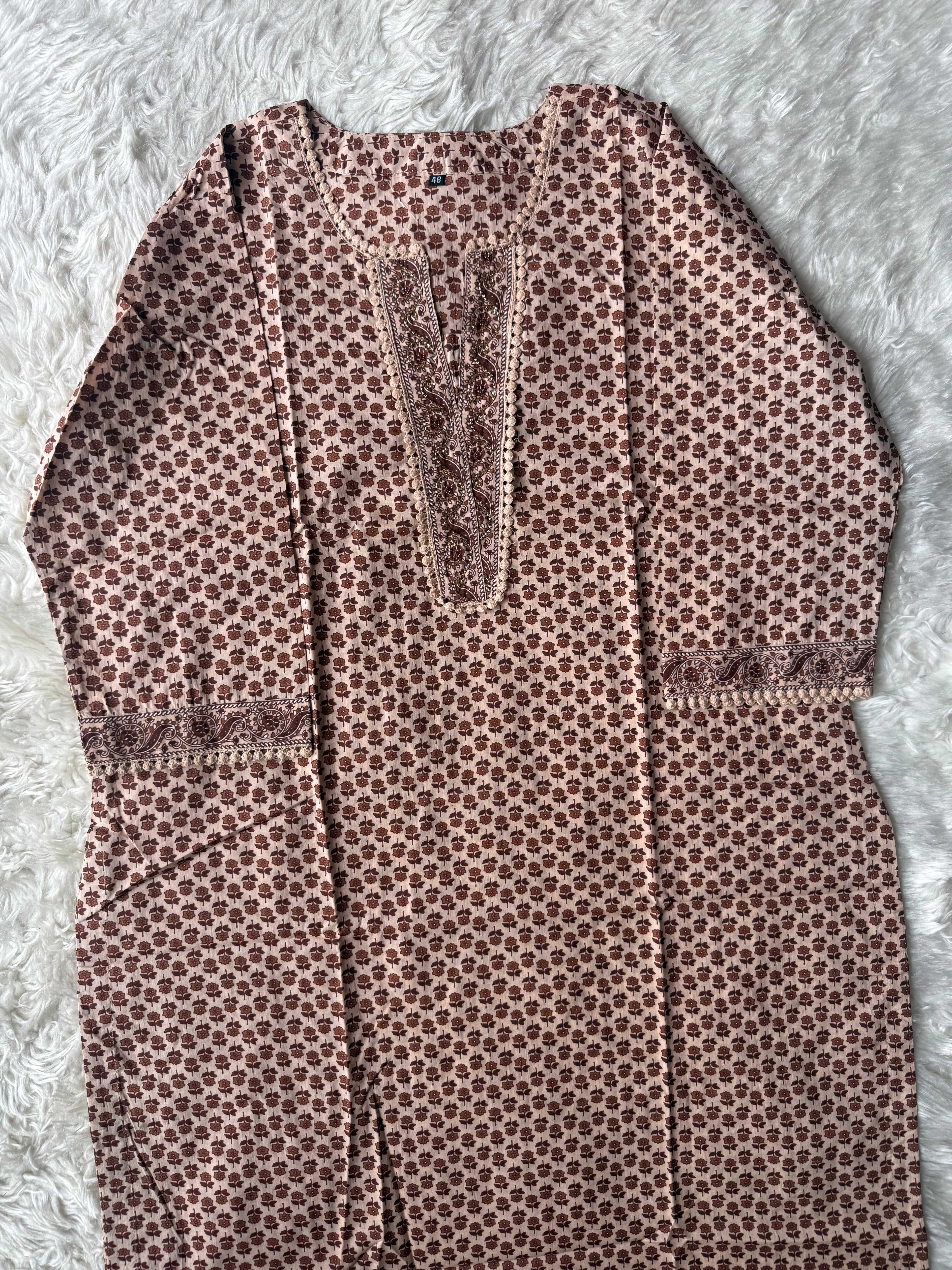 Premium Cotton Kurti Pant Dupatta Set