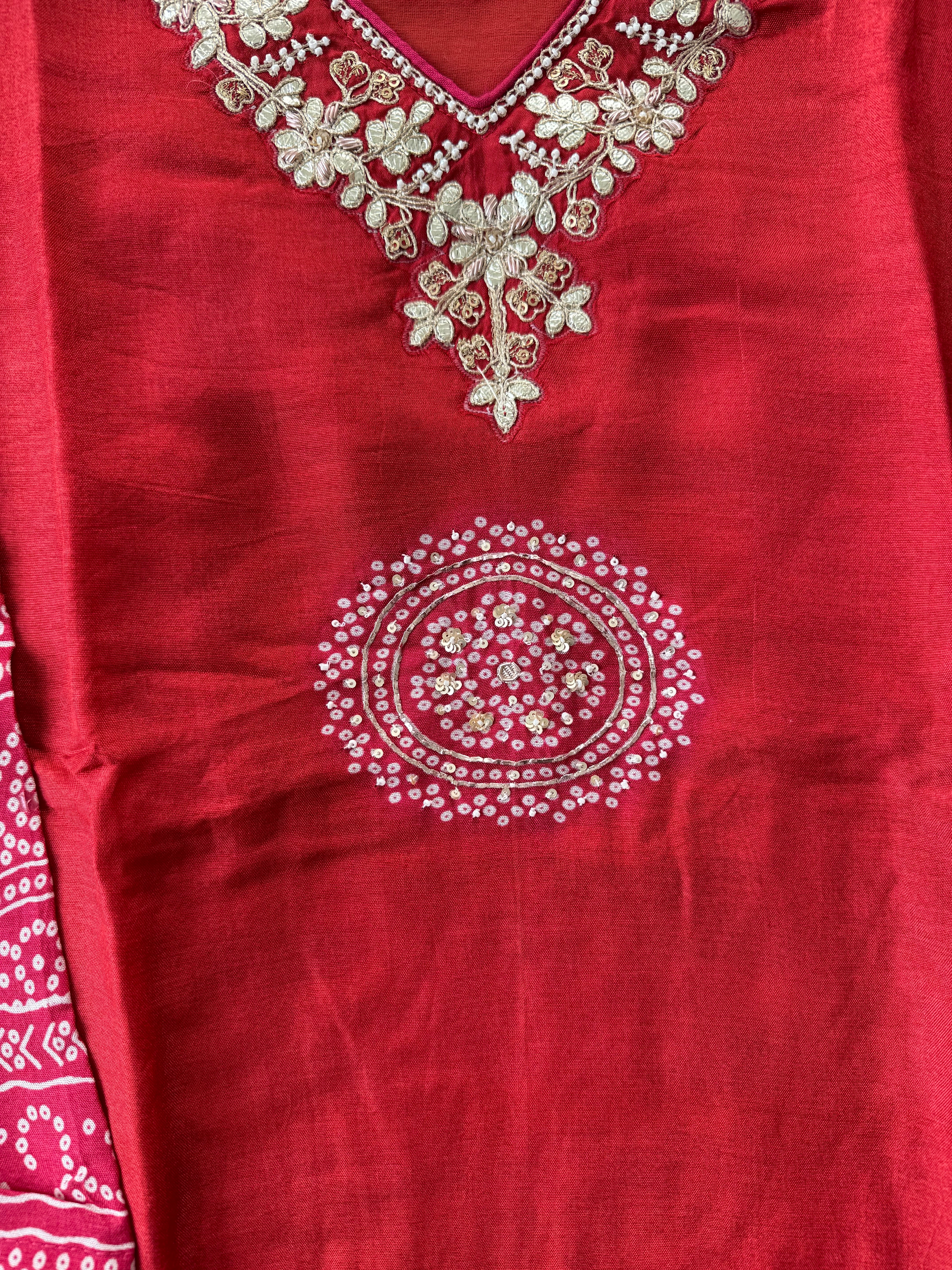 Dola Silk Kurti Pant Dupatta Set