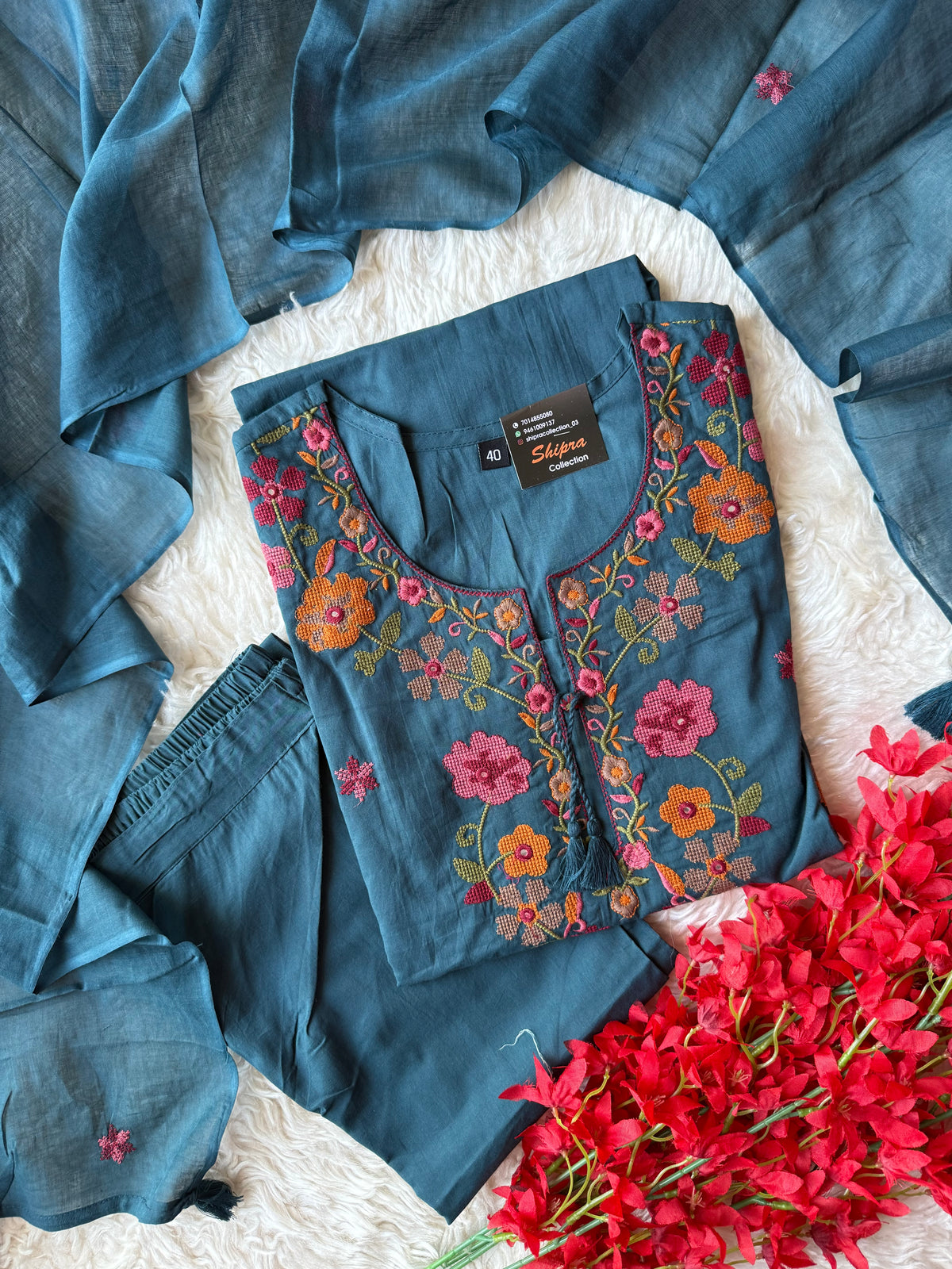 Premium Cotton Thread Work Collection
