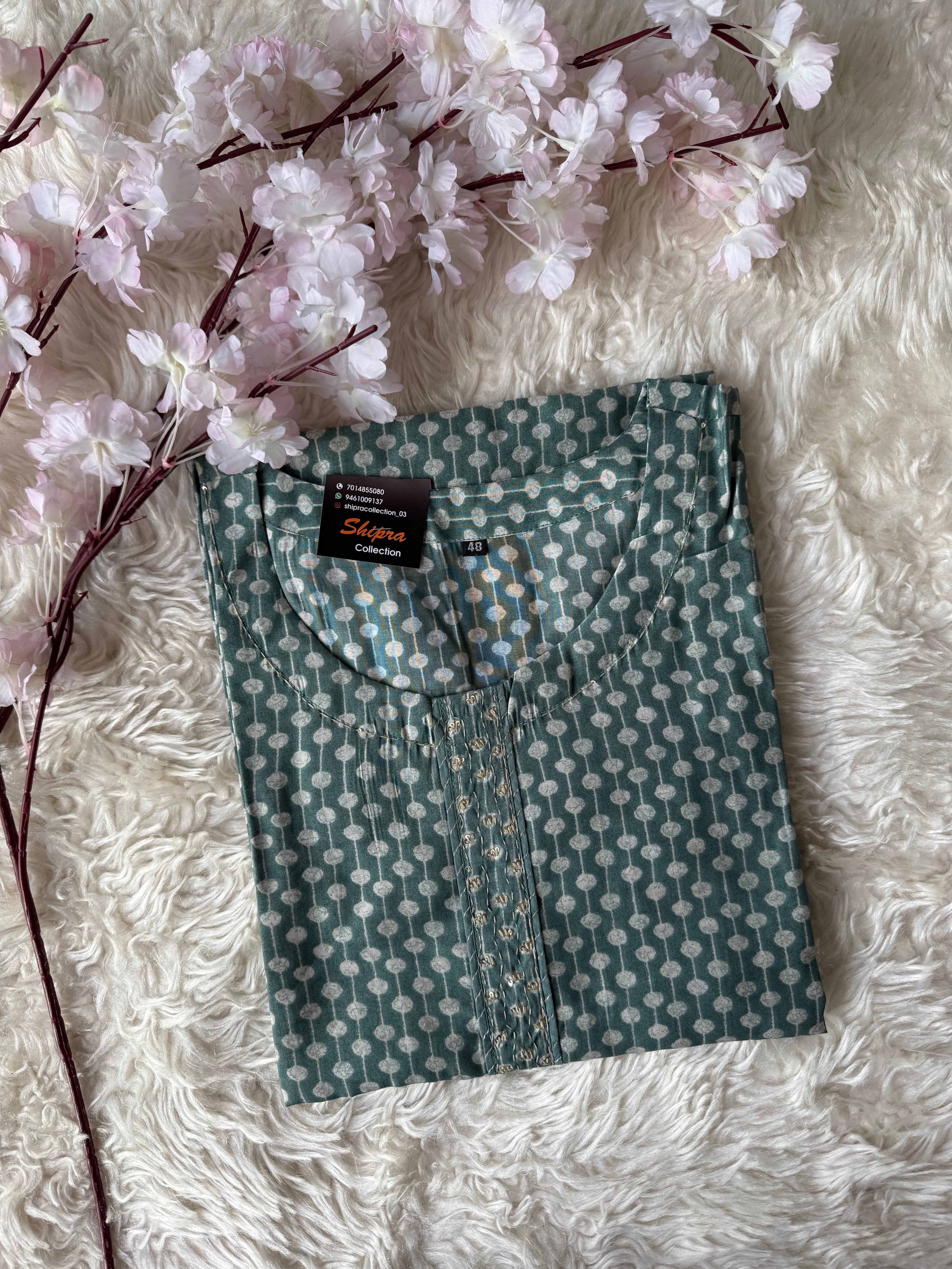 Pure Muslin Silk kurti