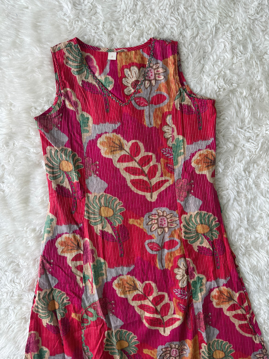 Premium Cotton Sleeveless Kurti Pant Set