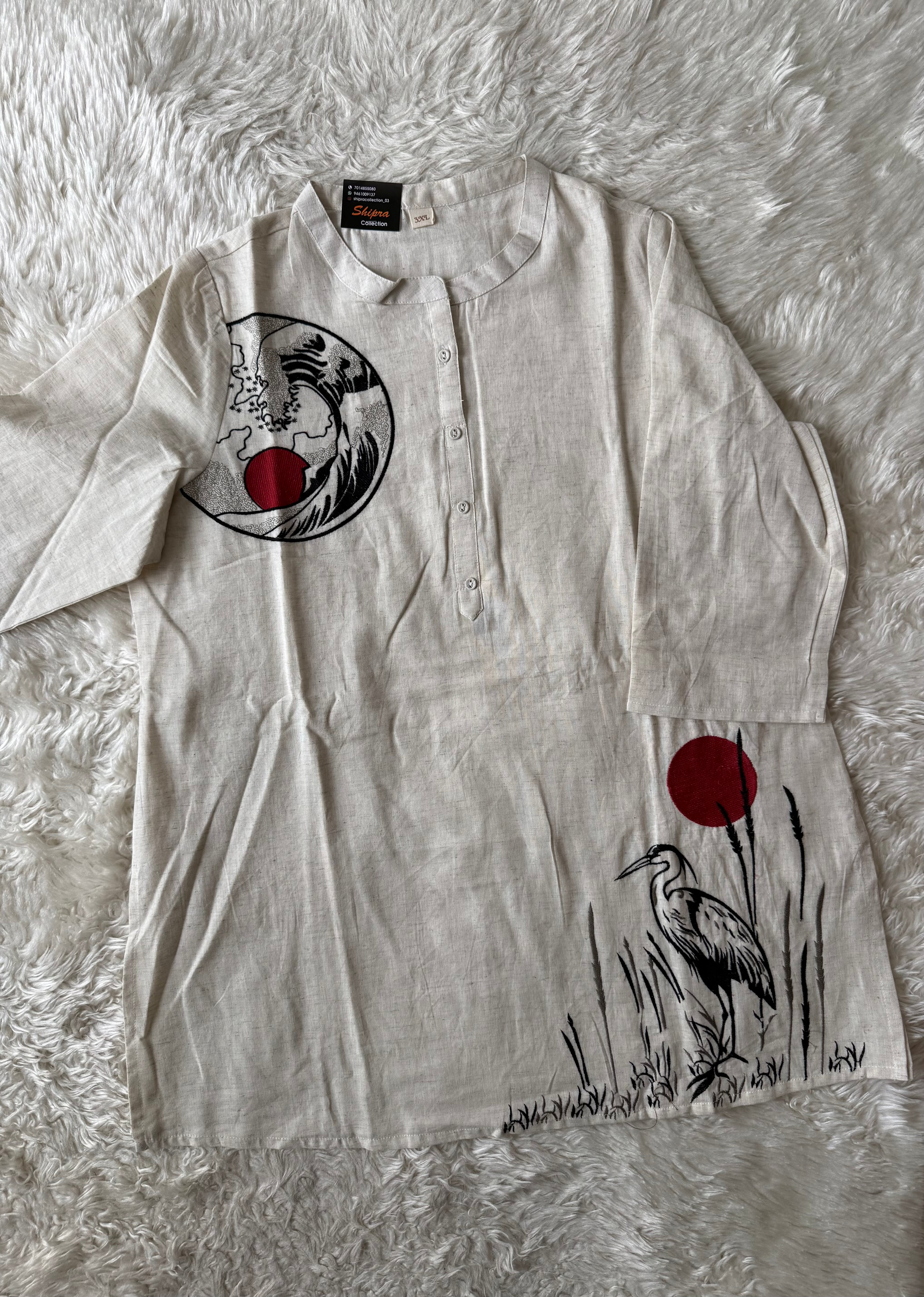 “Plus Size” Soft Khadi Cotton Co-ord Set