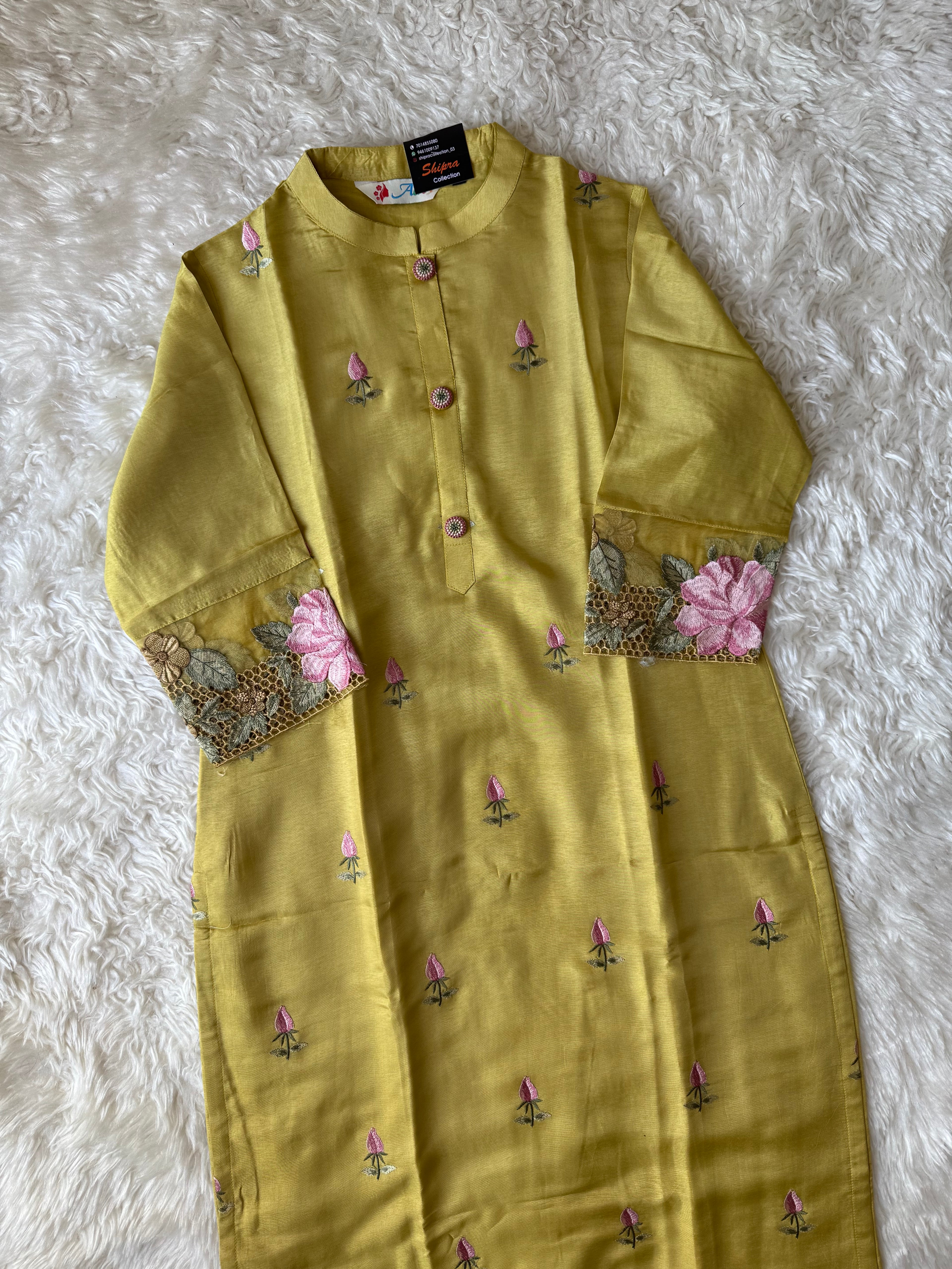 Dola Silk Kurti Pant Dupatta Set