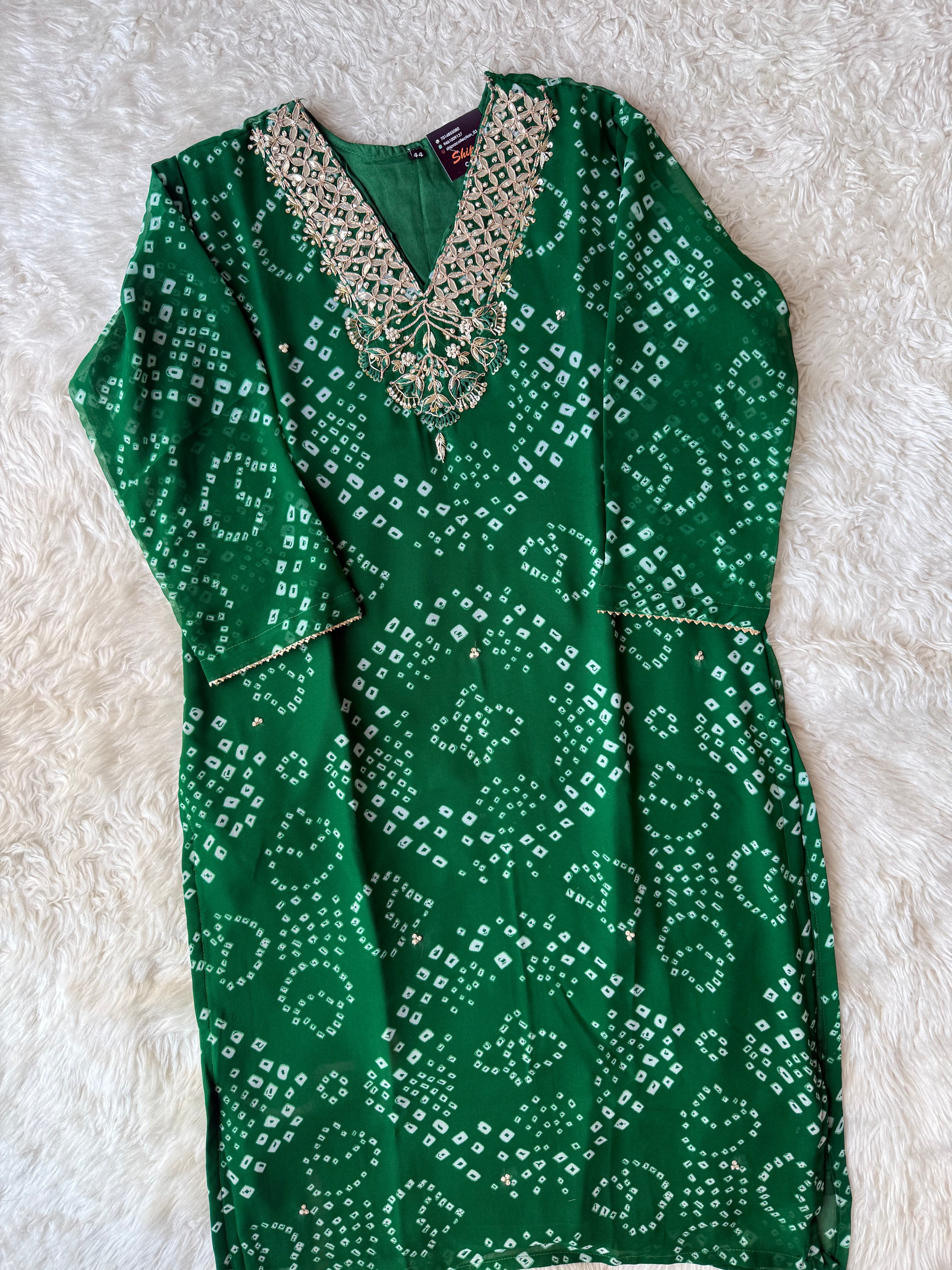 Georgette Lehariya kurti
