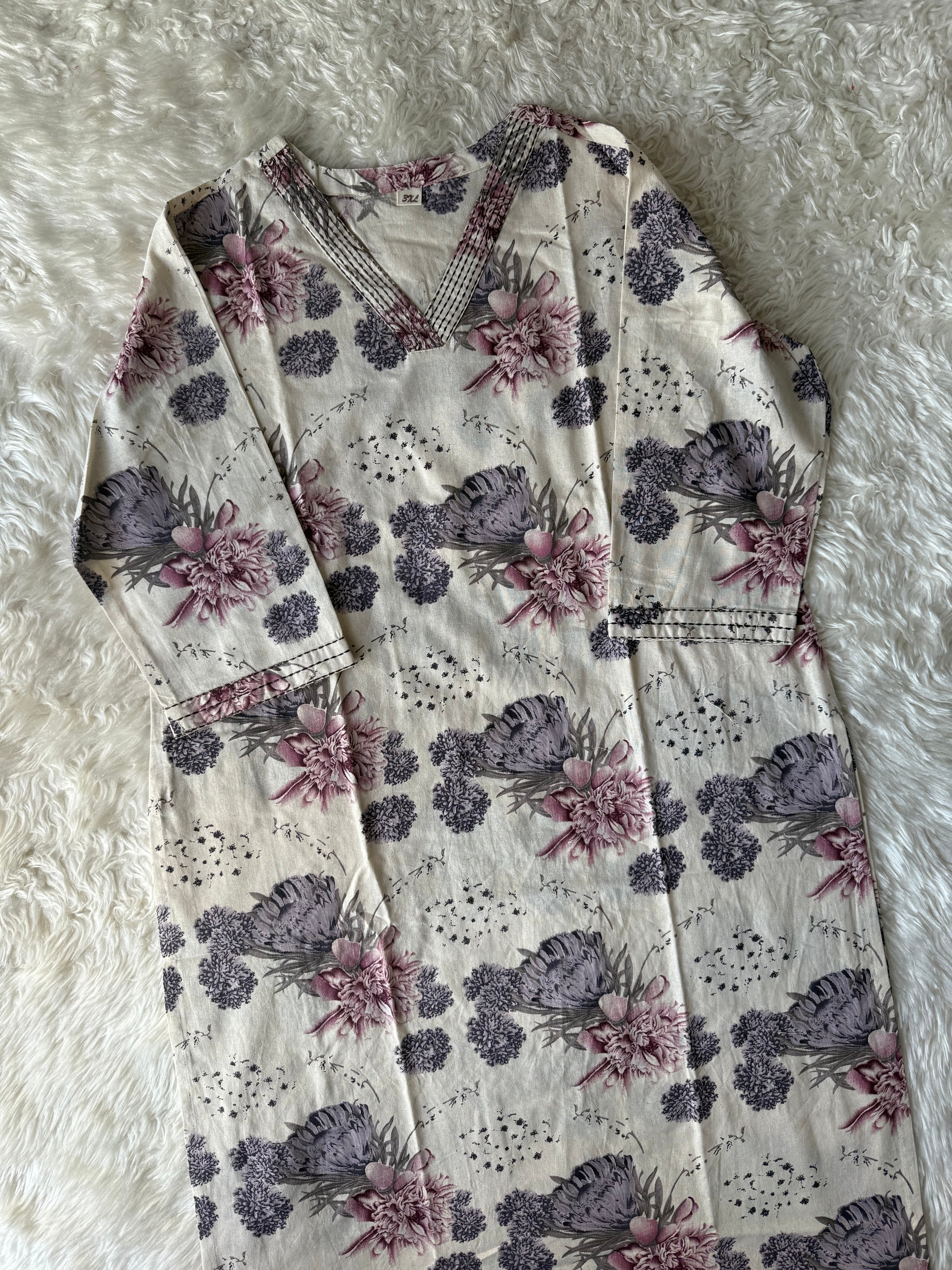 “Plus Size” Khadi Cotton Co-ord Set