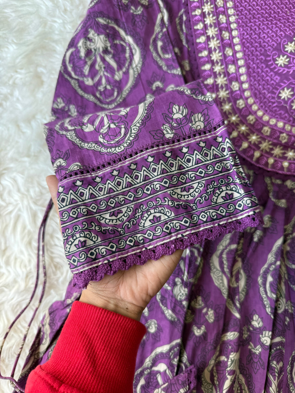 Premium Cotton Flare Kurti Pant Dupatta Set