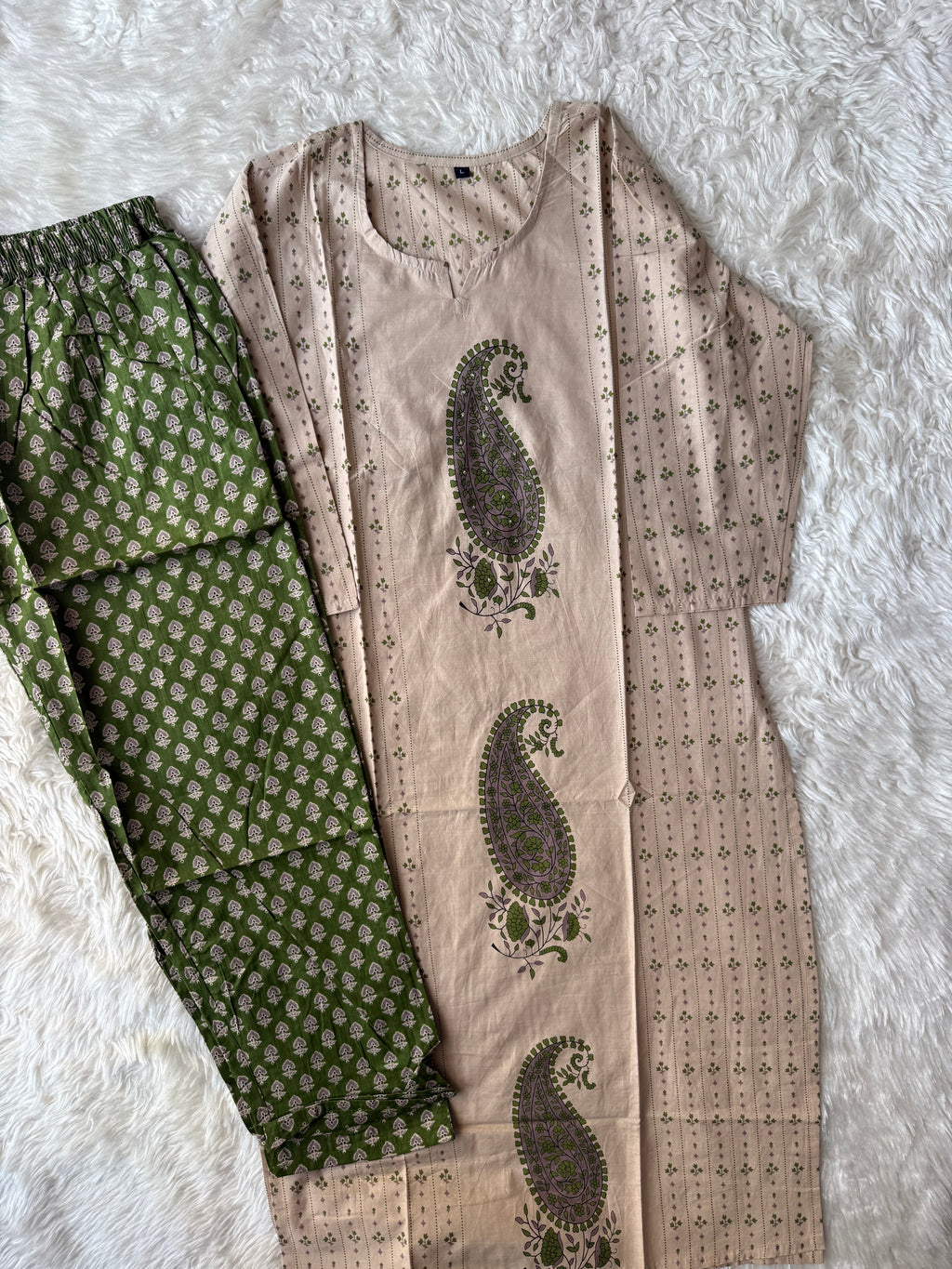 Cotton Kurti Pant Set