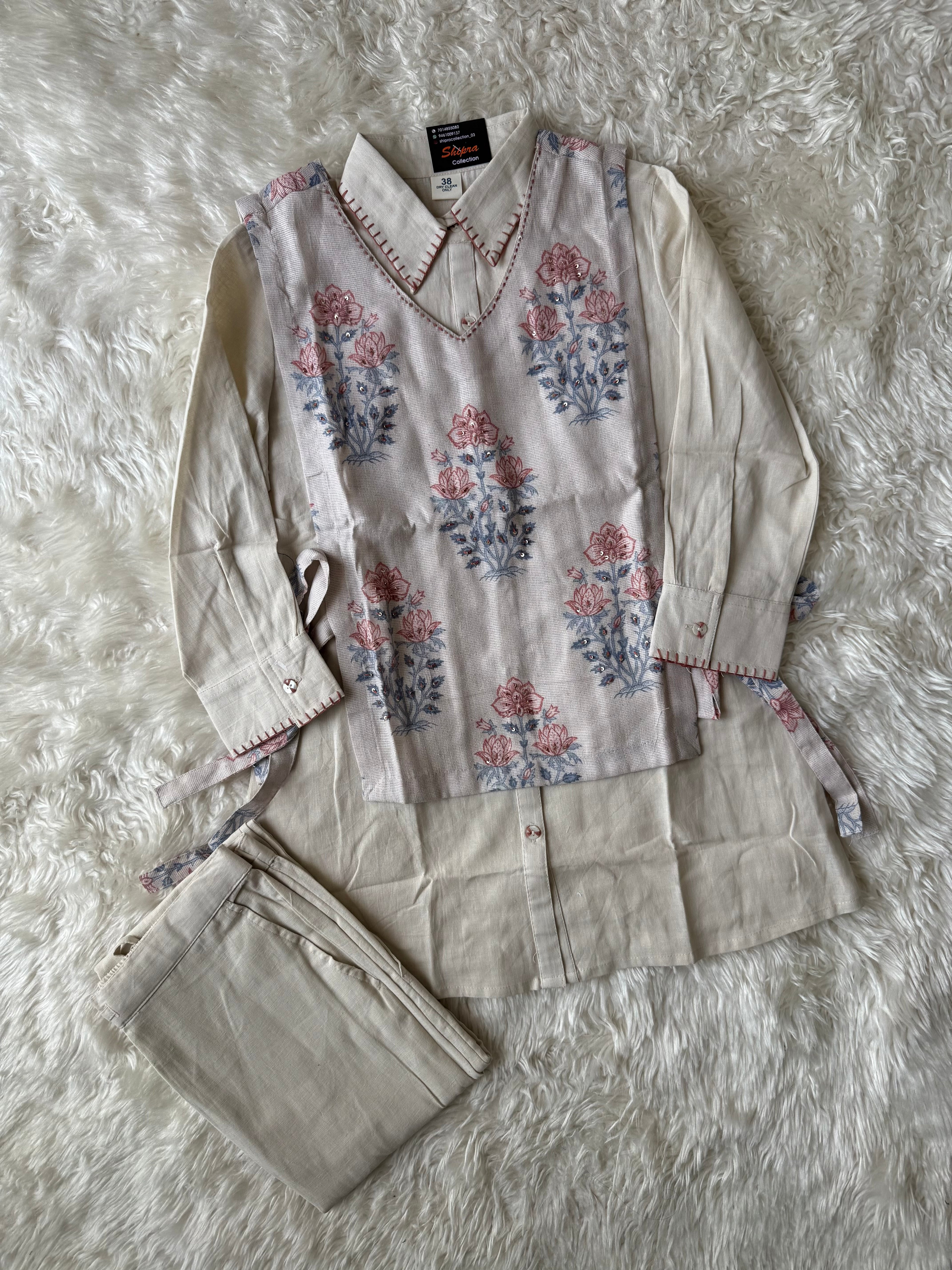 Jute Linen Co-ord Set
