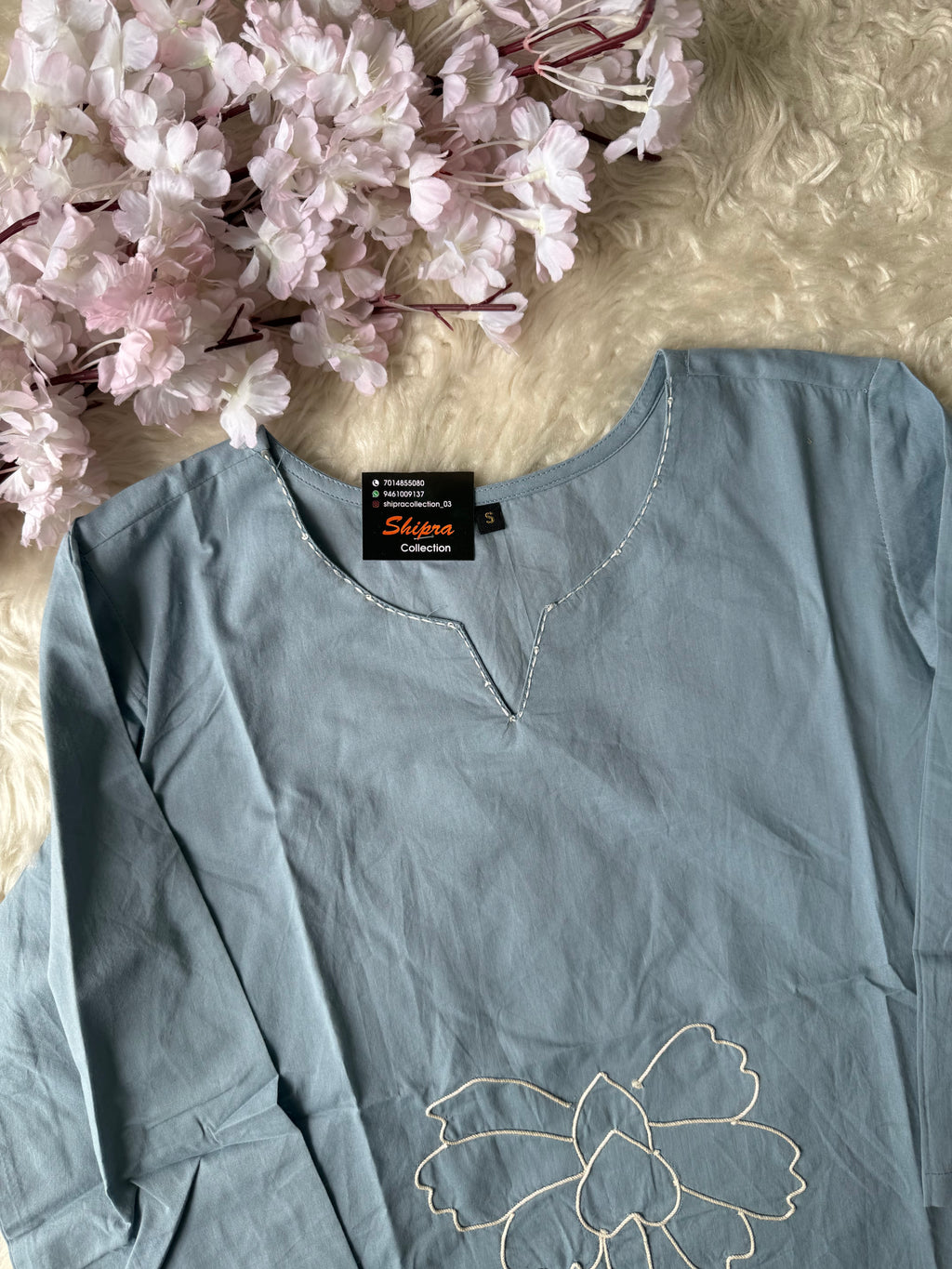 Breathable Cotton thread Work Co-ord Set