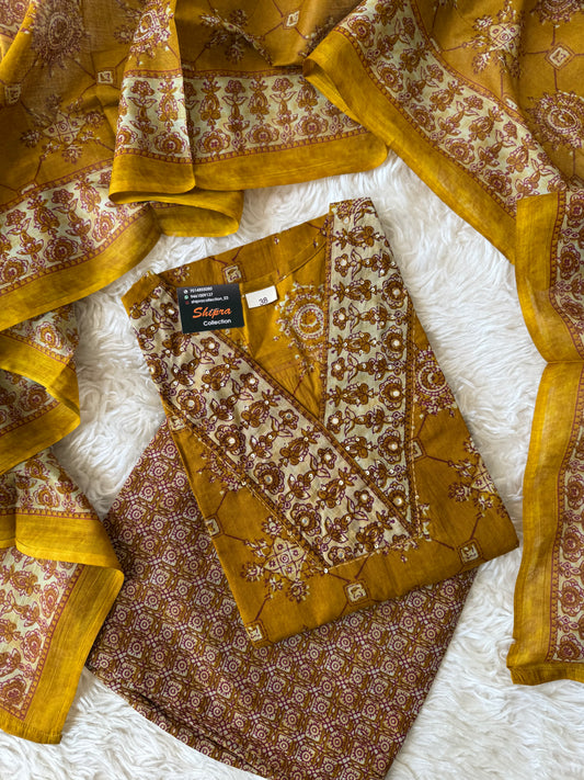 Premium Cotton Kurti Pant Dupatta Set