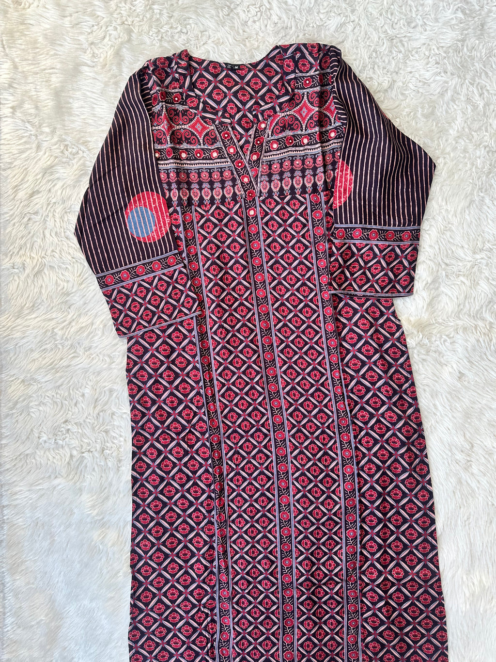 Crepe Silk Kurti Pant Dupatta Set