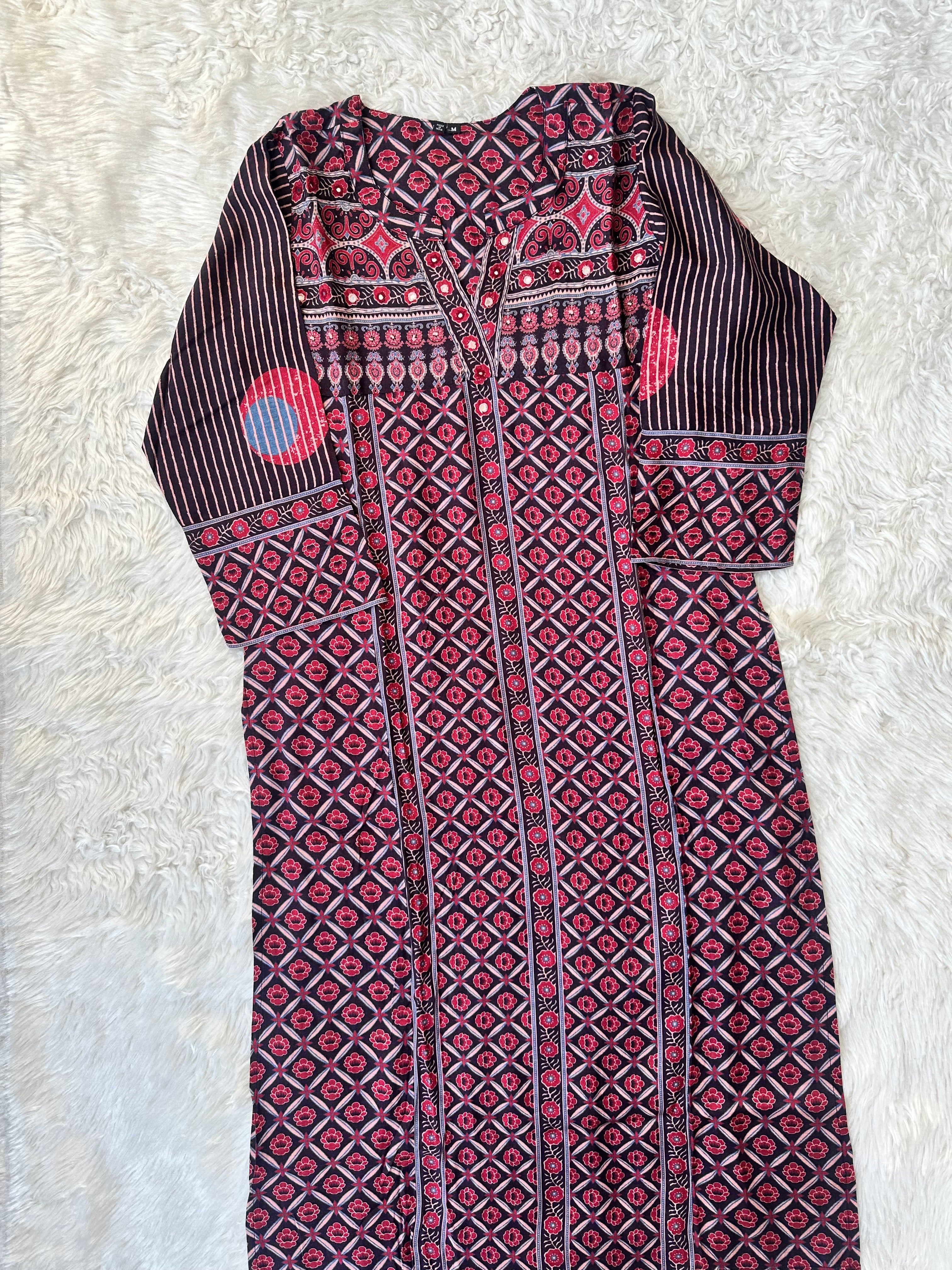 Crepe Silk Kurti Pant Dupatta Set