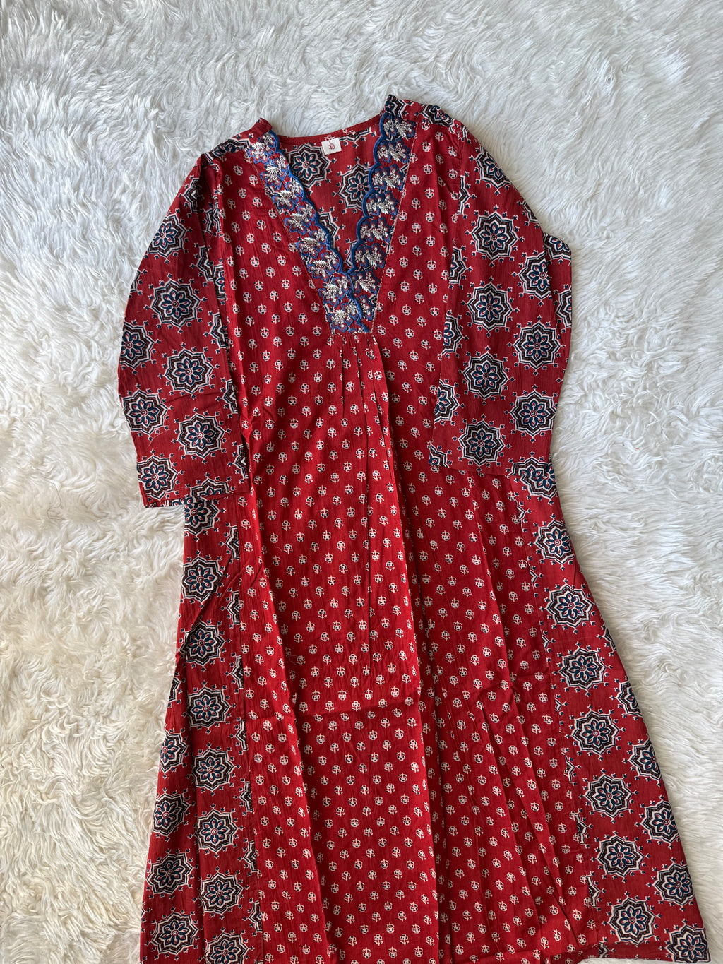 Pure Cotton Kurti Pant Dupatta Set