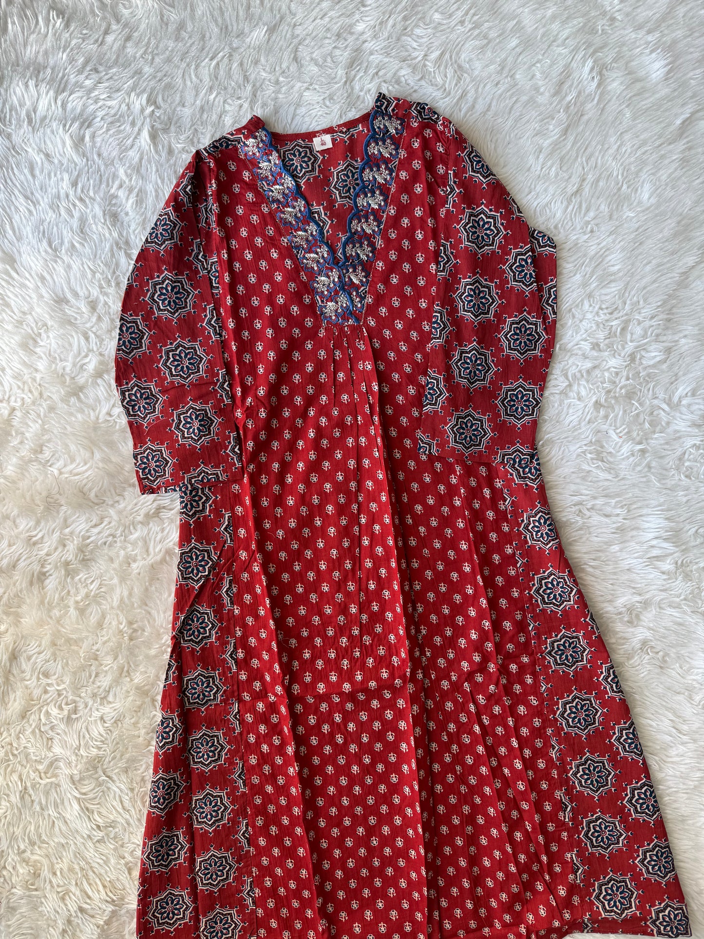 Pure Cotton Kurti Pant Dupatta Set