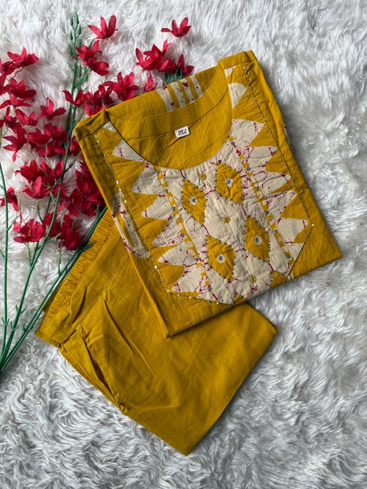 Pure Cotton Kurti Pant Set