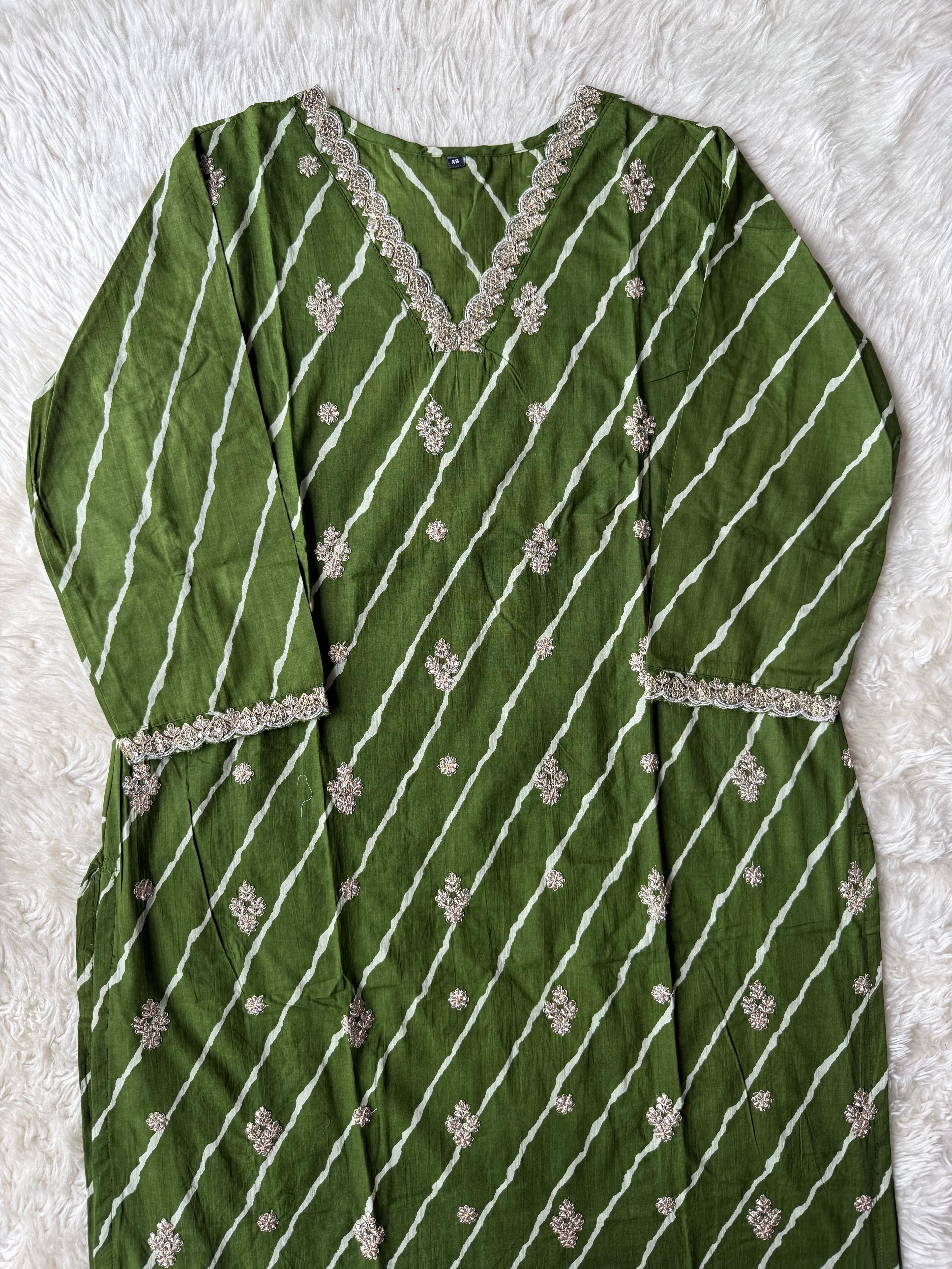 Premium Cotton Lehariya Set