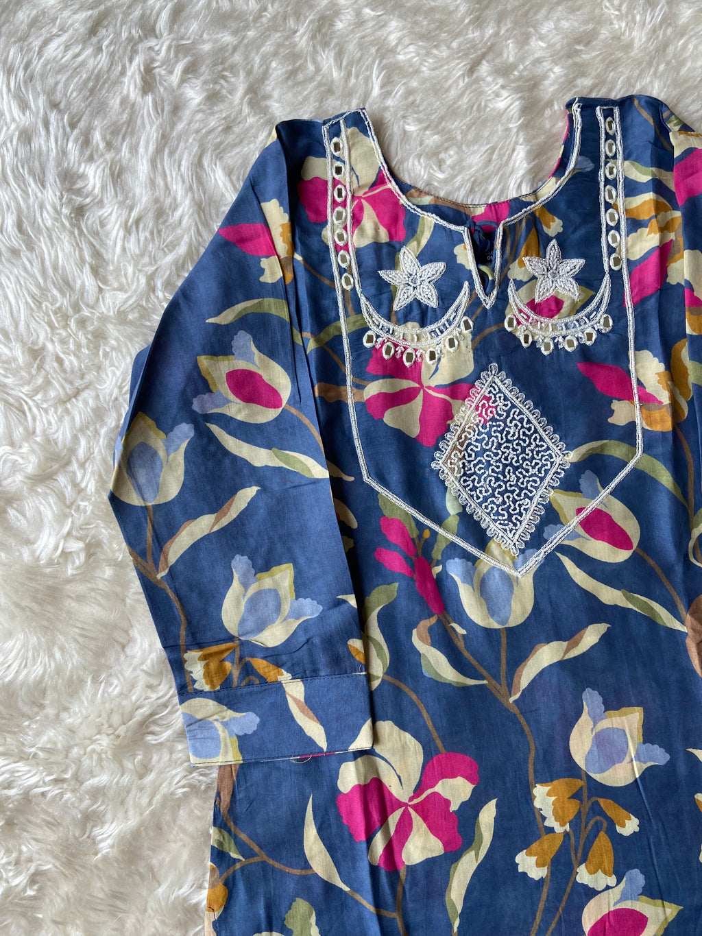Premium Muslin Silk Kurti Pant Set