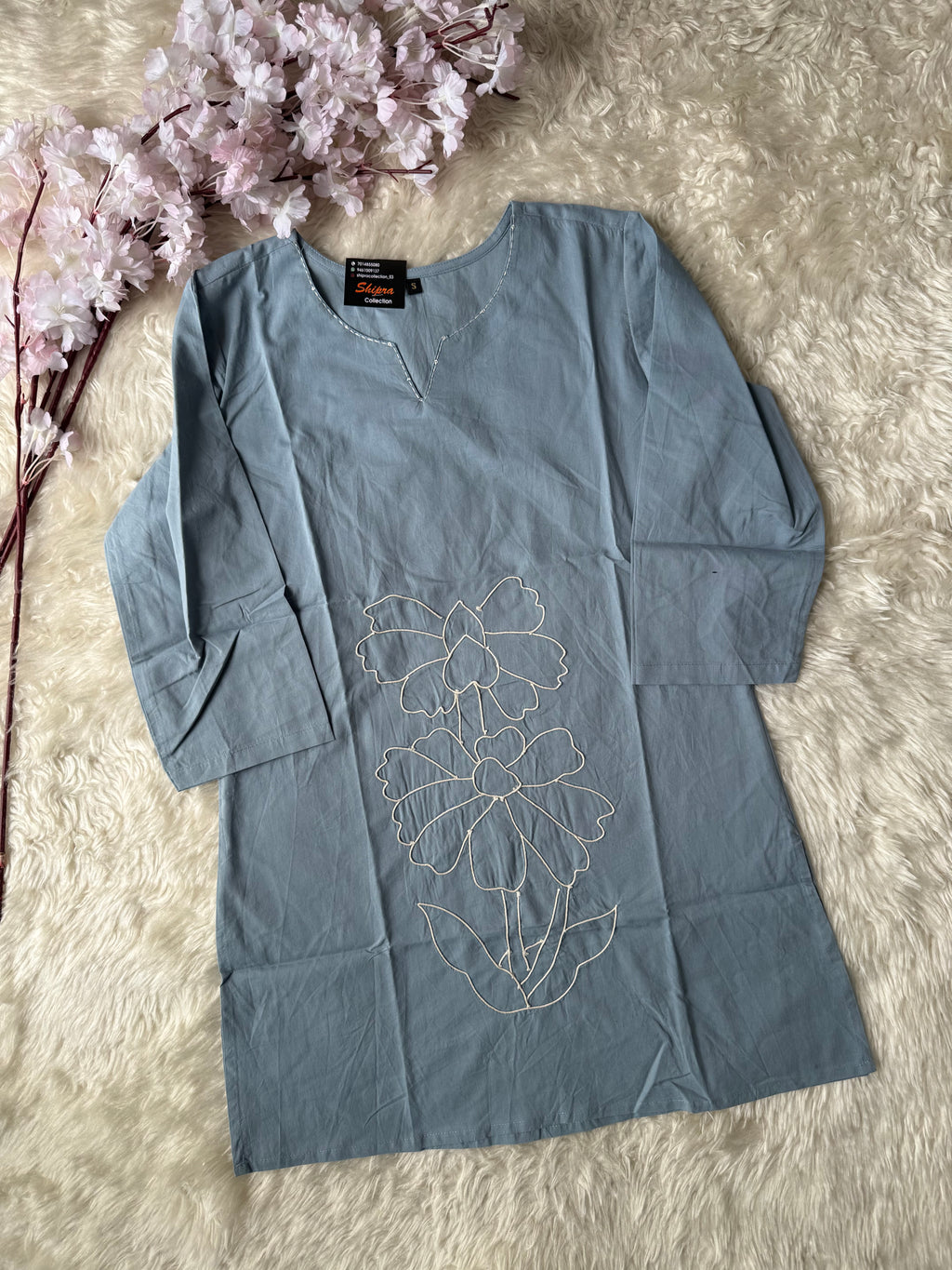 Breathable Cotton thread Work Co-ord Set
