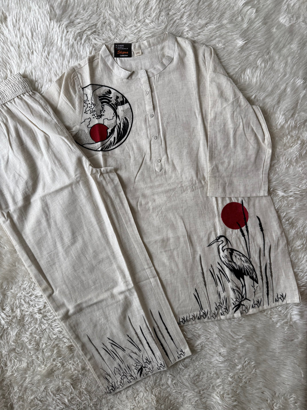 “Plus Size” Soft Khadi Cotton Co-ord Set