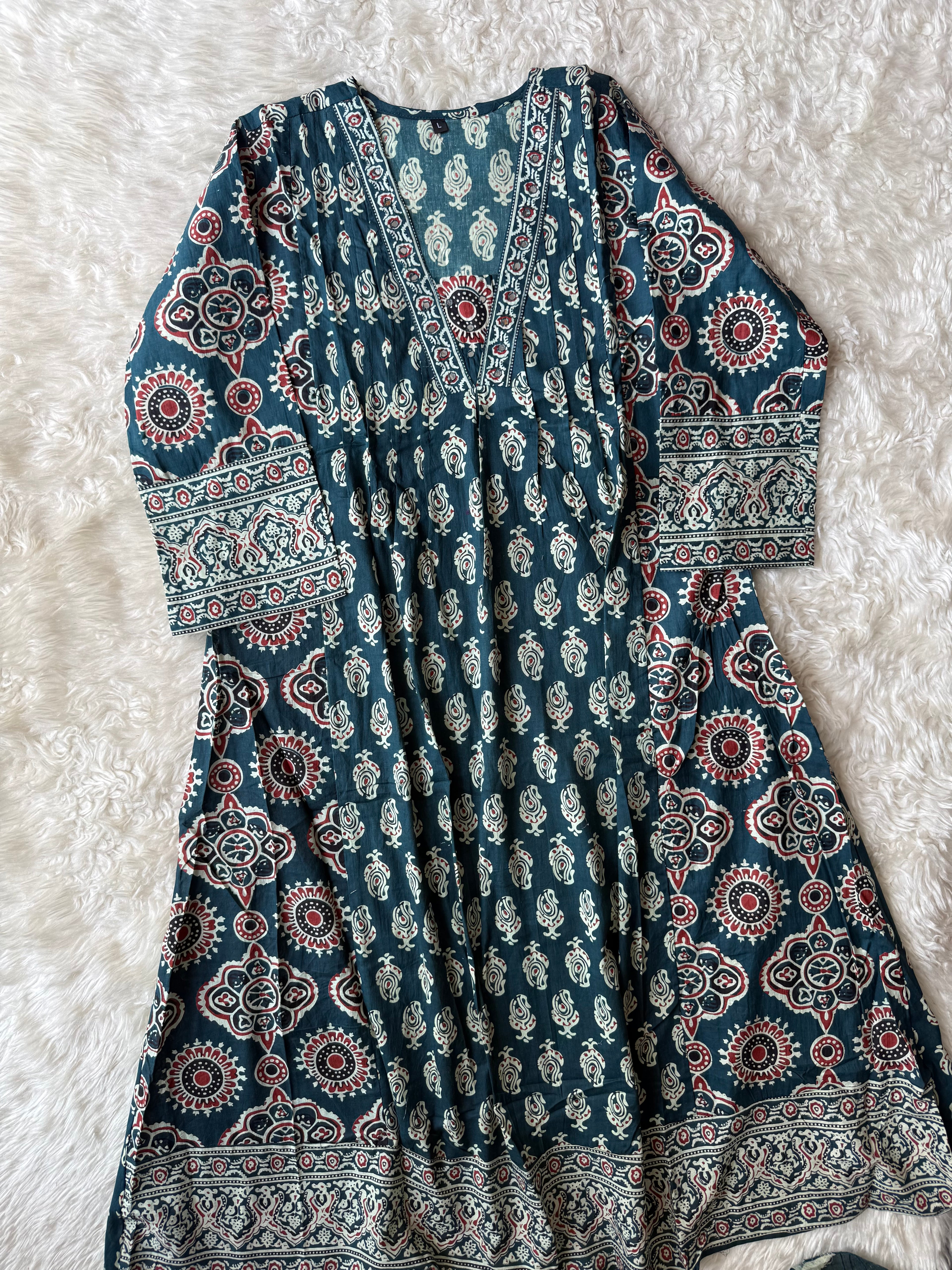 Budget Friendly Kurti Pant Dupatta Set