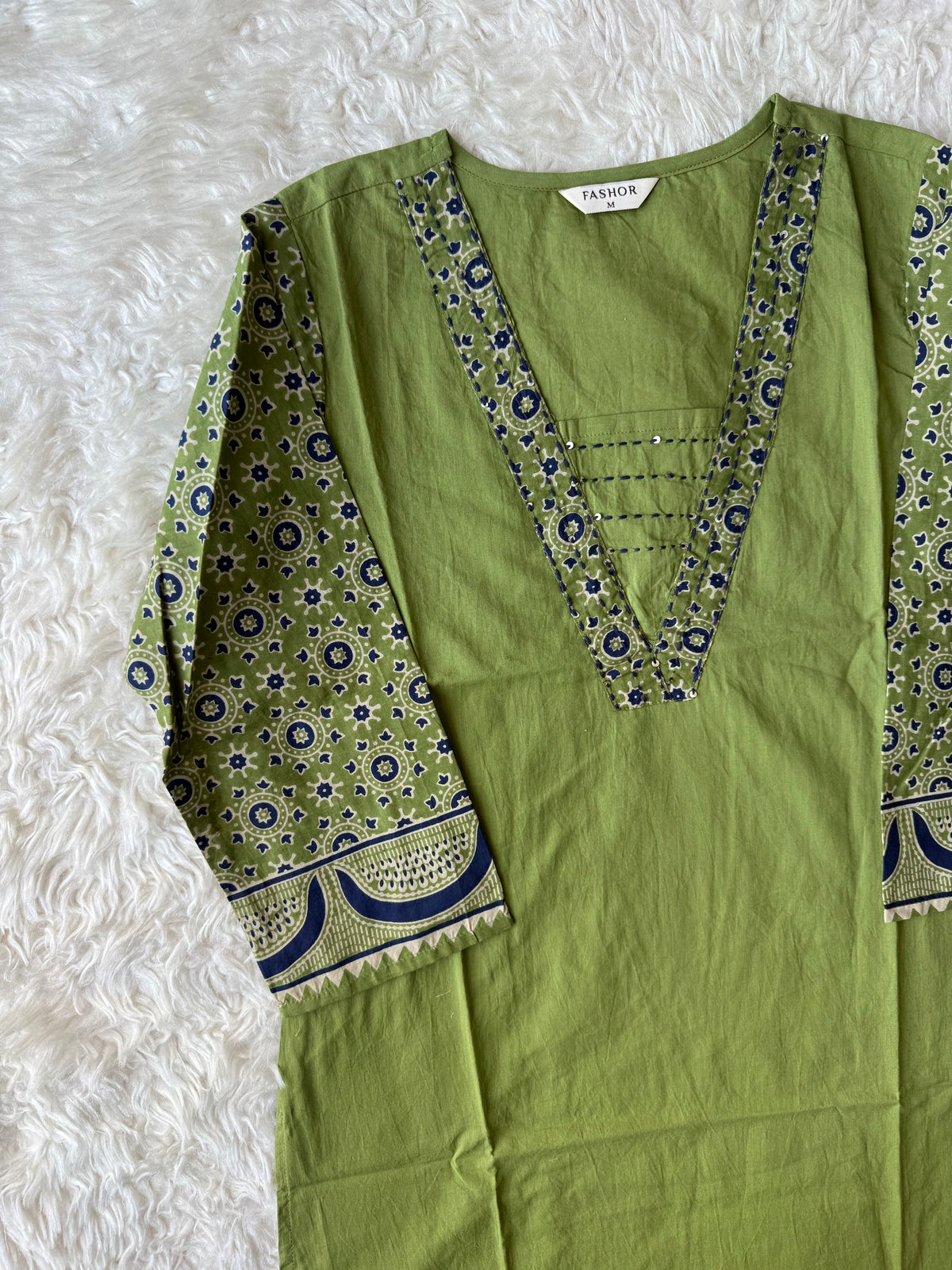 Premium Cotton Kurti Pant Dupatta Set