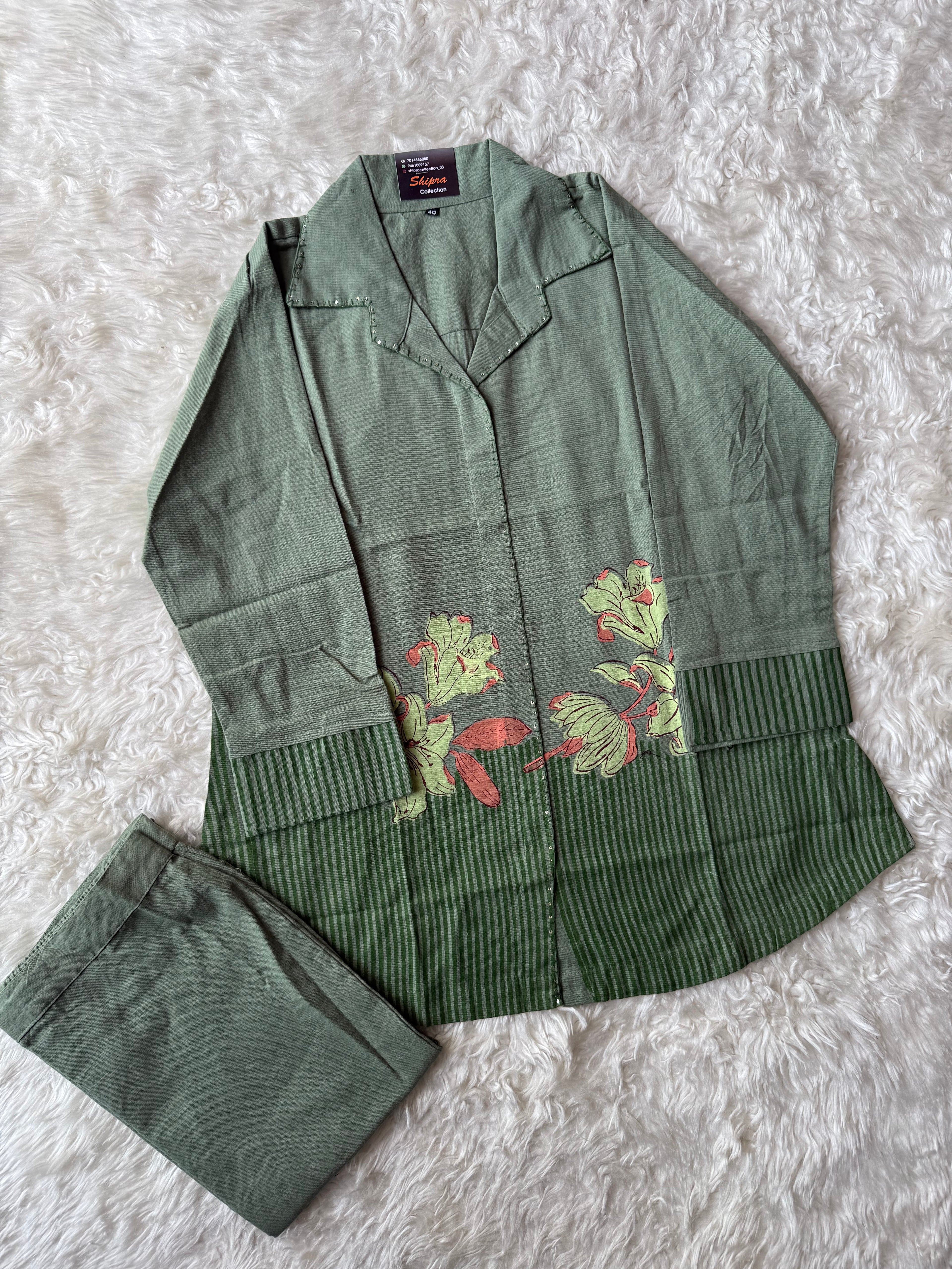 Soft Khadi Cotton Co-ord Set
