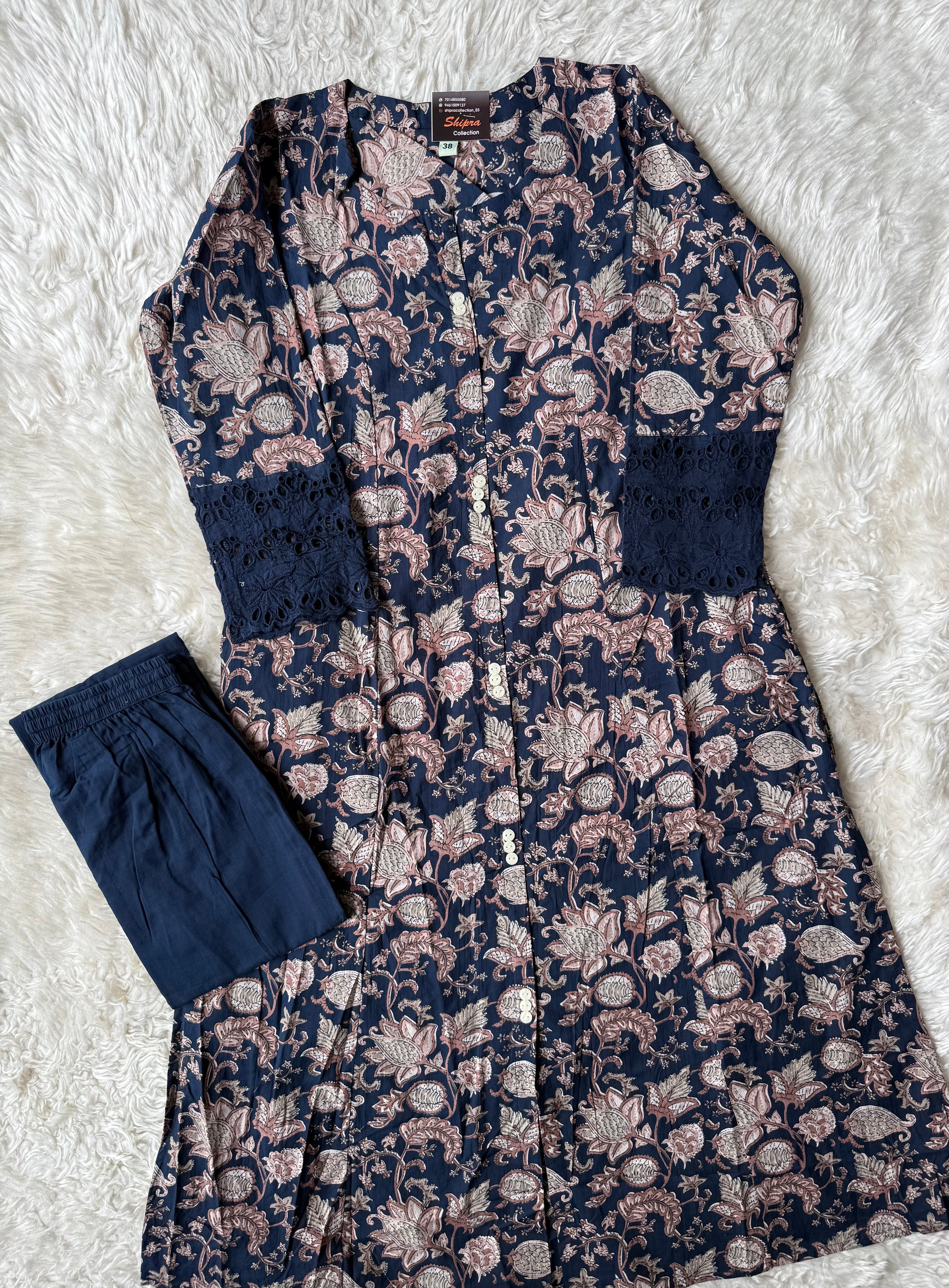 Pure Cotton Kurti Pant Set
