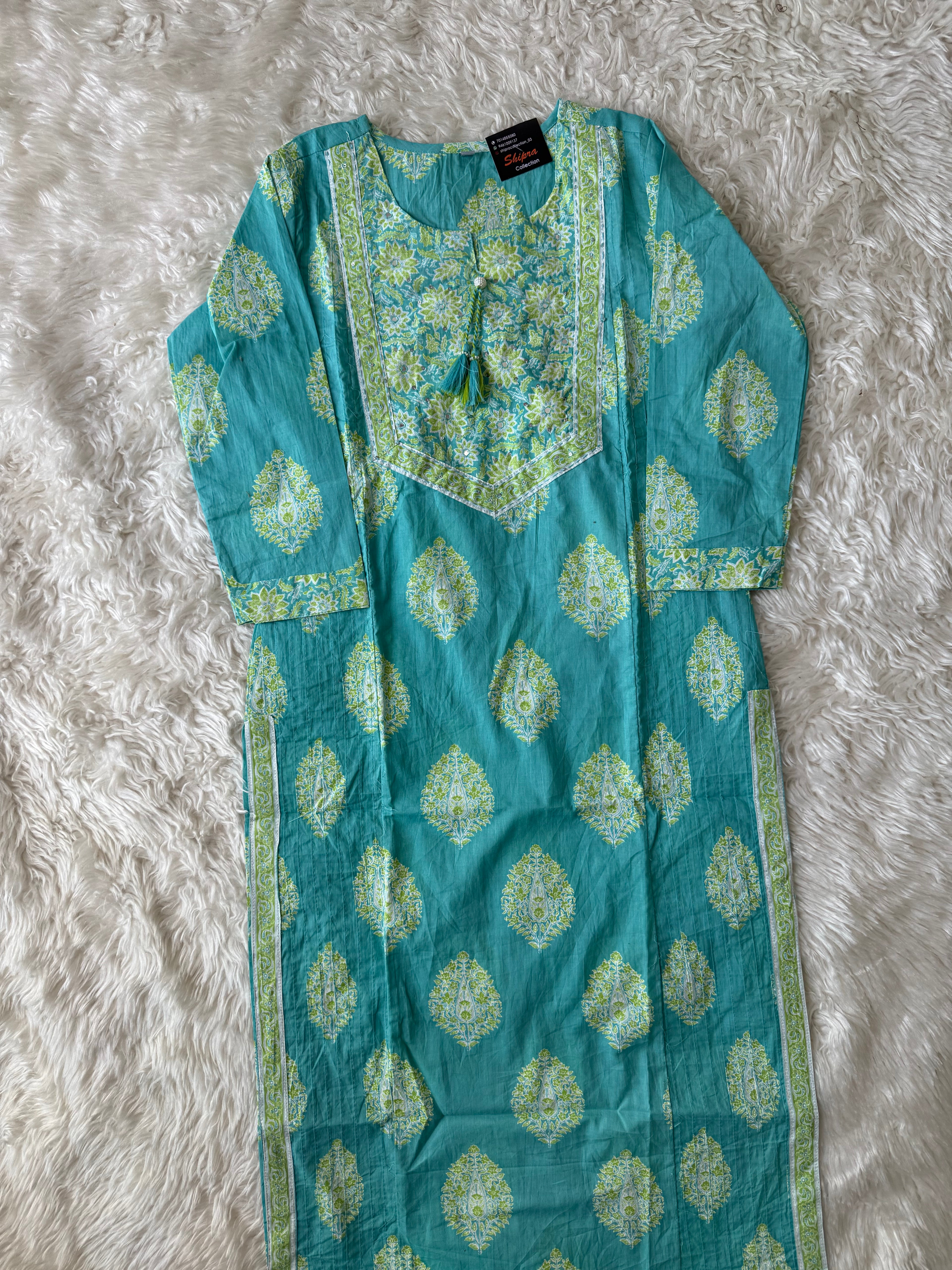 Premium Cotton Kurti Pant Dupatta Set