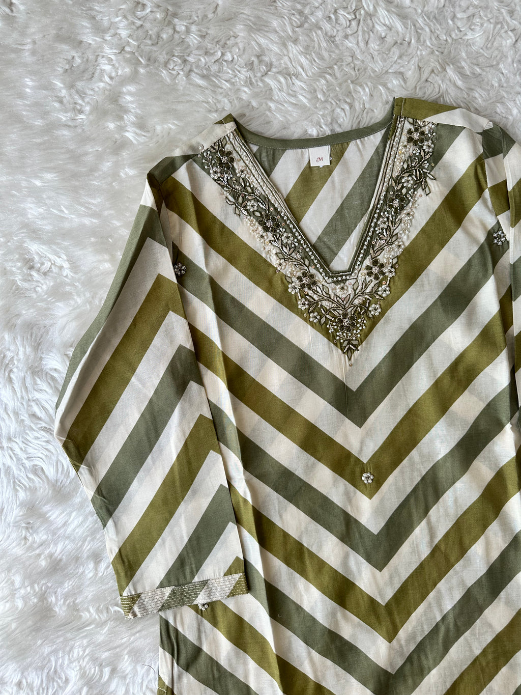 Pure Muslin Silk Kurti Pant Set