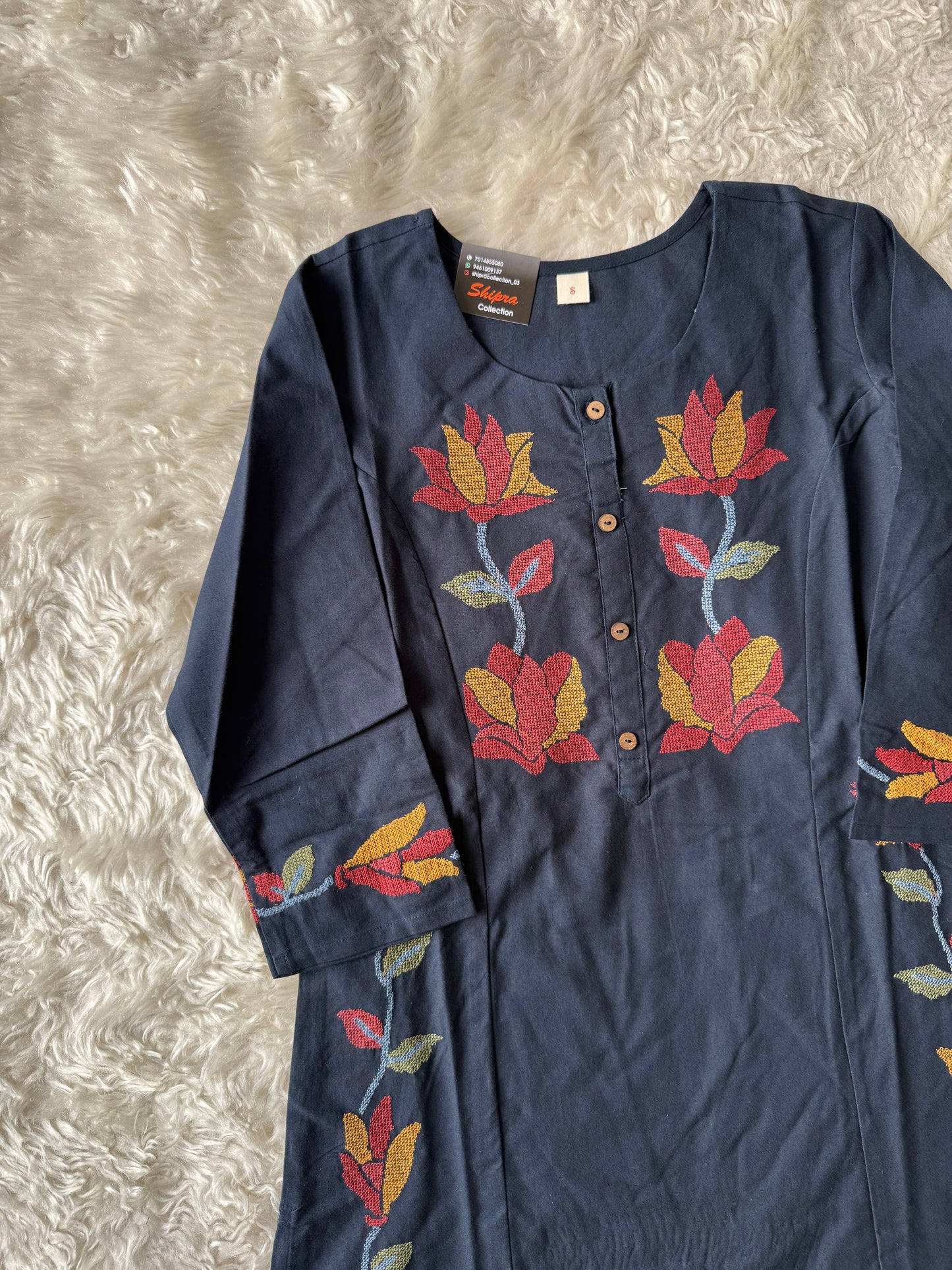 Khadi Cotton Kurti Pant Set