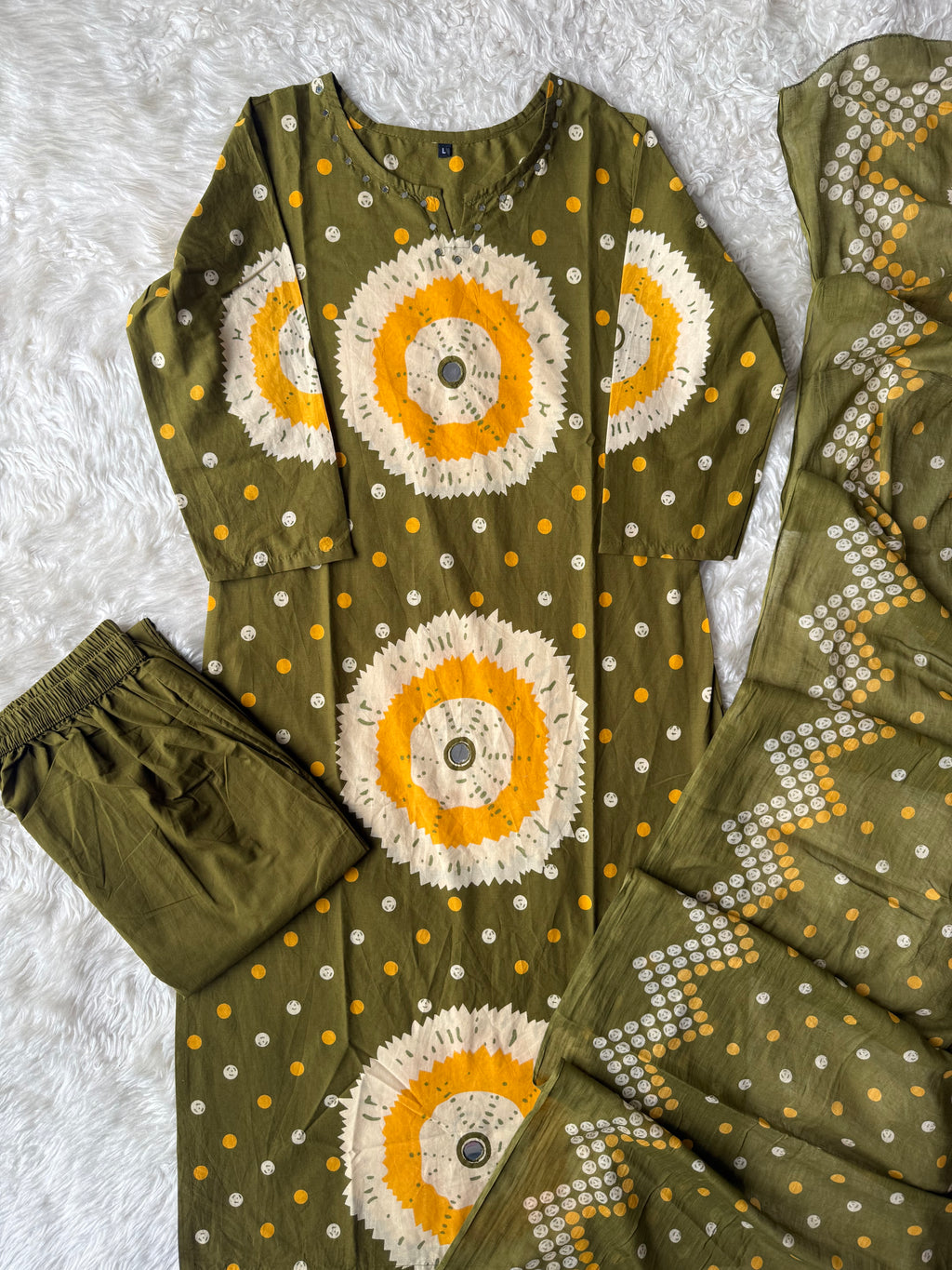 Budget Friendly Kurti Pant Dupatta Set